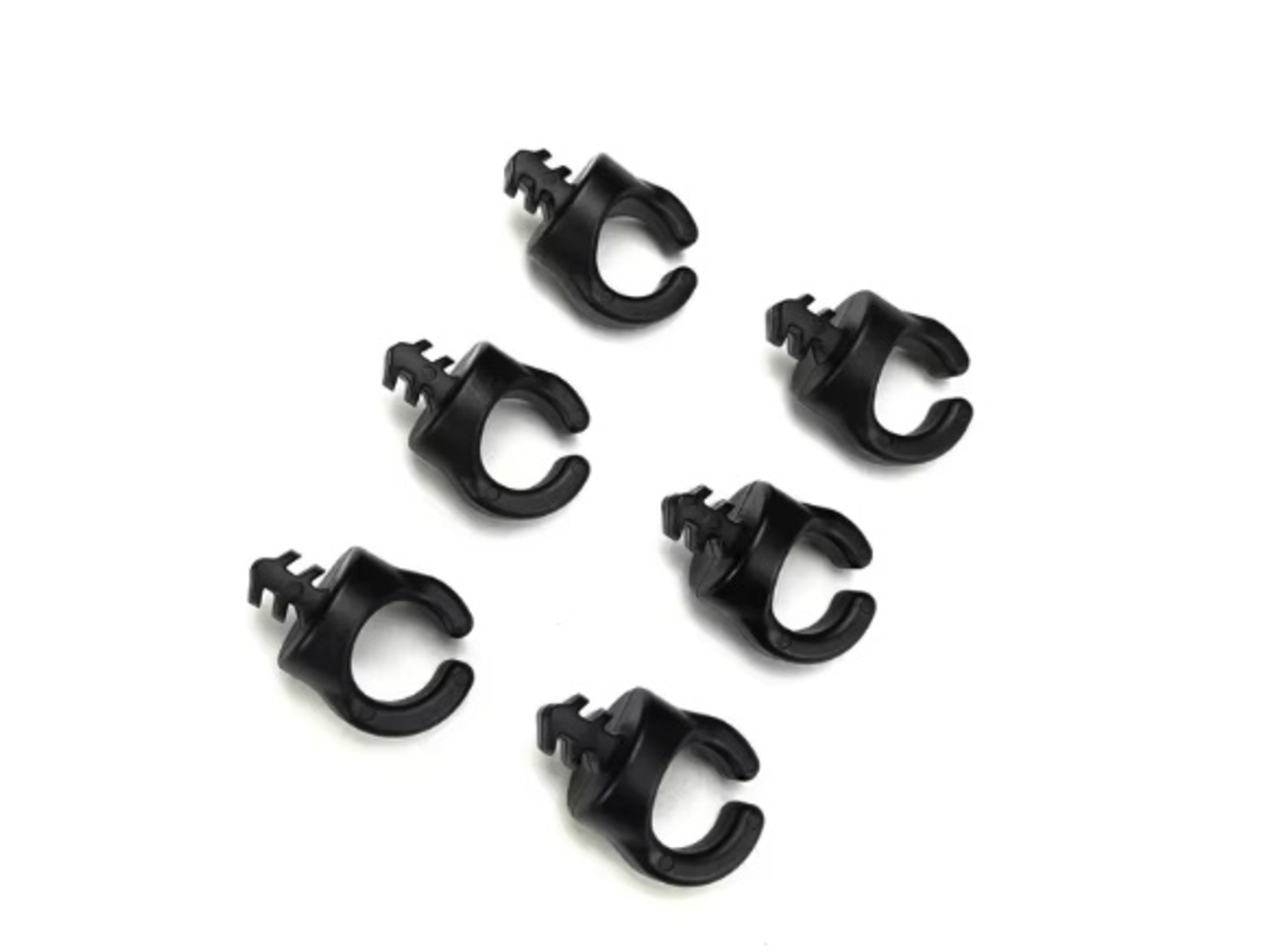 Titan 3/8"-16 Cable Management Clips (6 Pack, Black)
