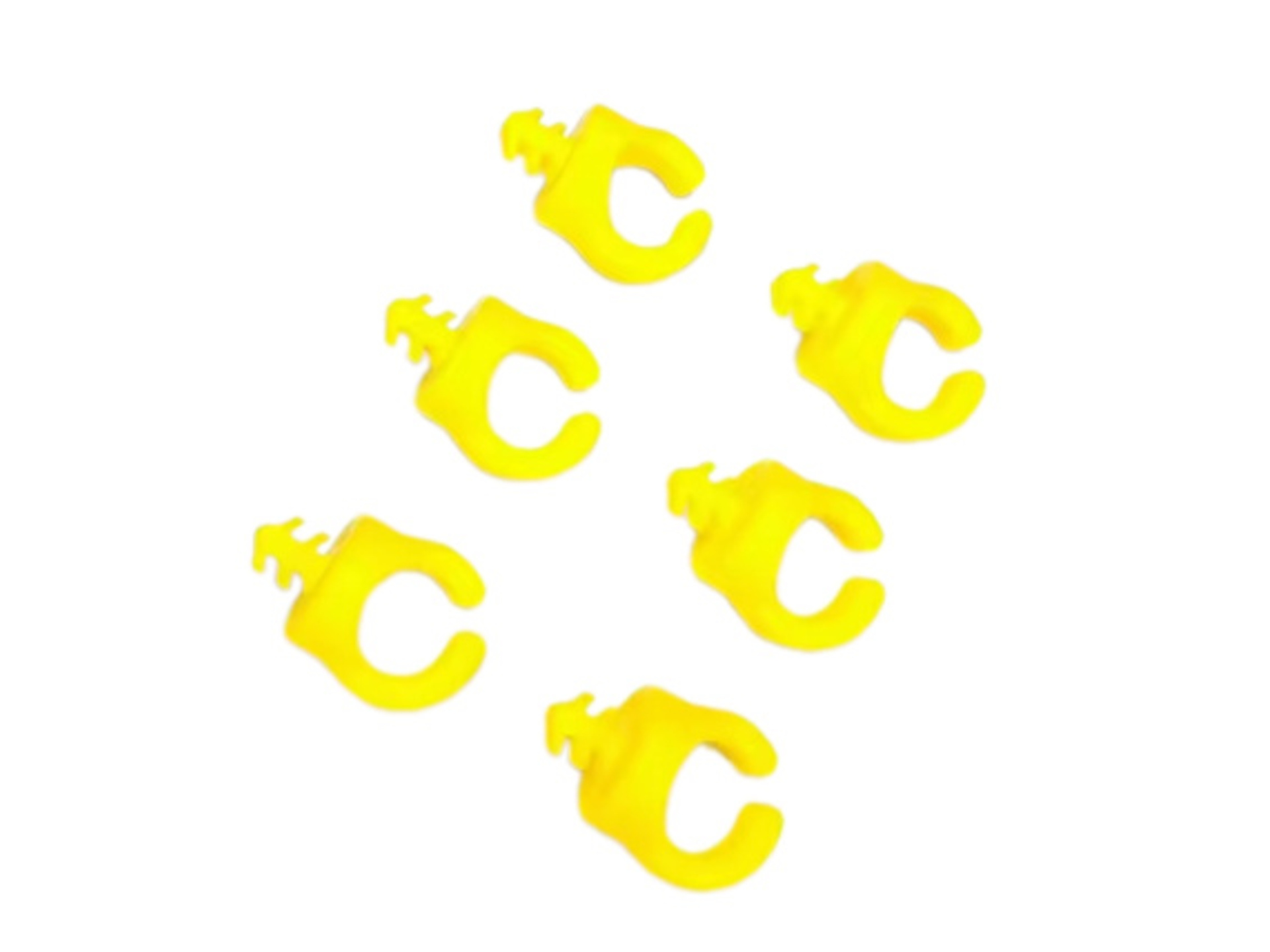 Titan 3/8"-16 Cable Management Clips (6 Pack, Yellow)