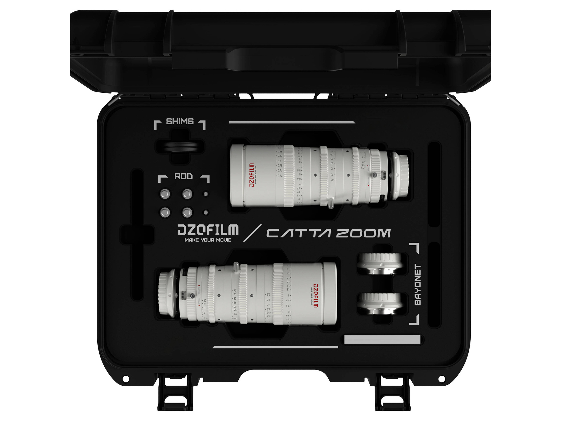 DZOFilm Catta FF 18-35/35-80mm T2.9 Cine 2-Lens Bundle (Sony E, White)