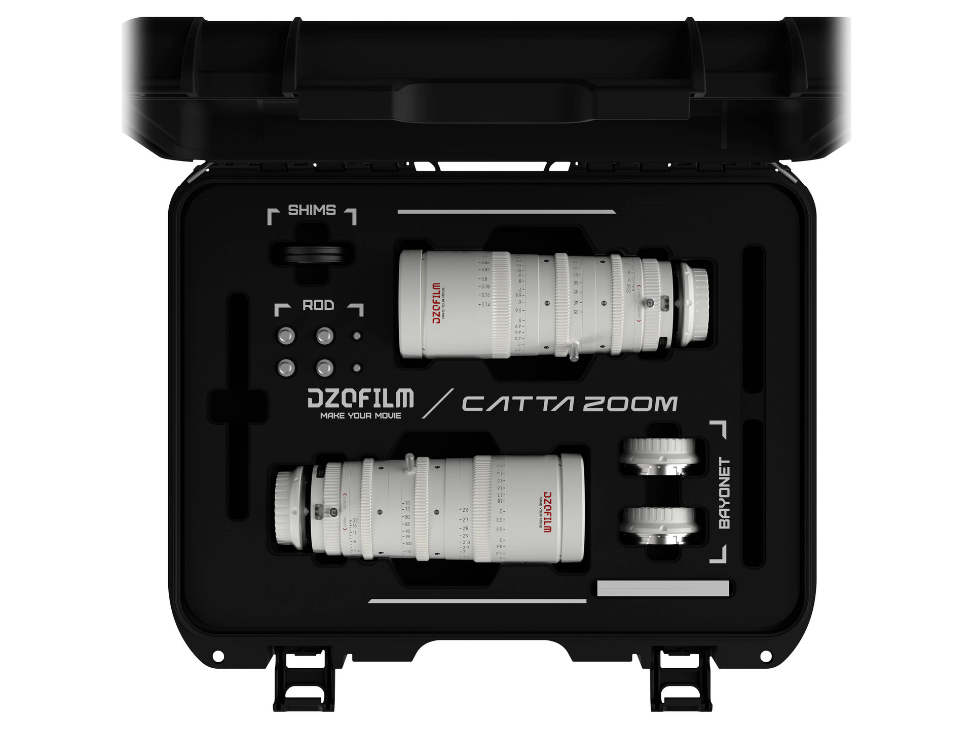 DZOFilm Catta FF 18-35/70-135mm T2.9 Cine 2-Lens Bundle (Sony E, White)