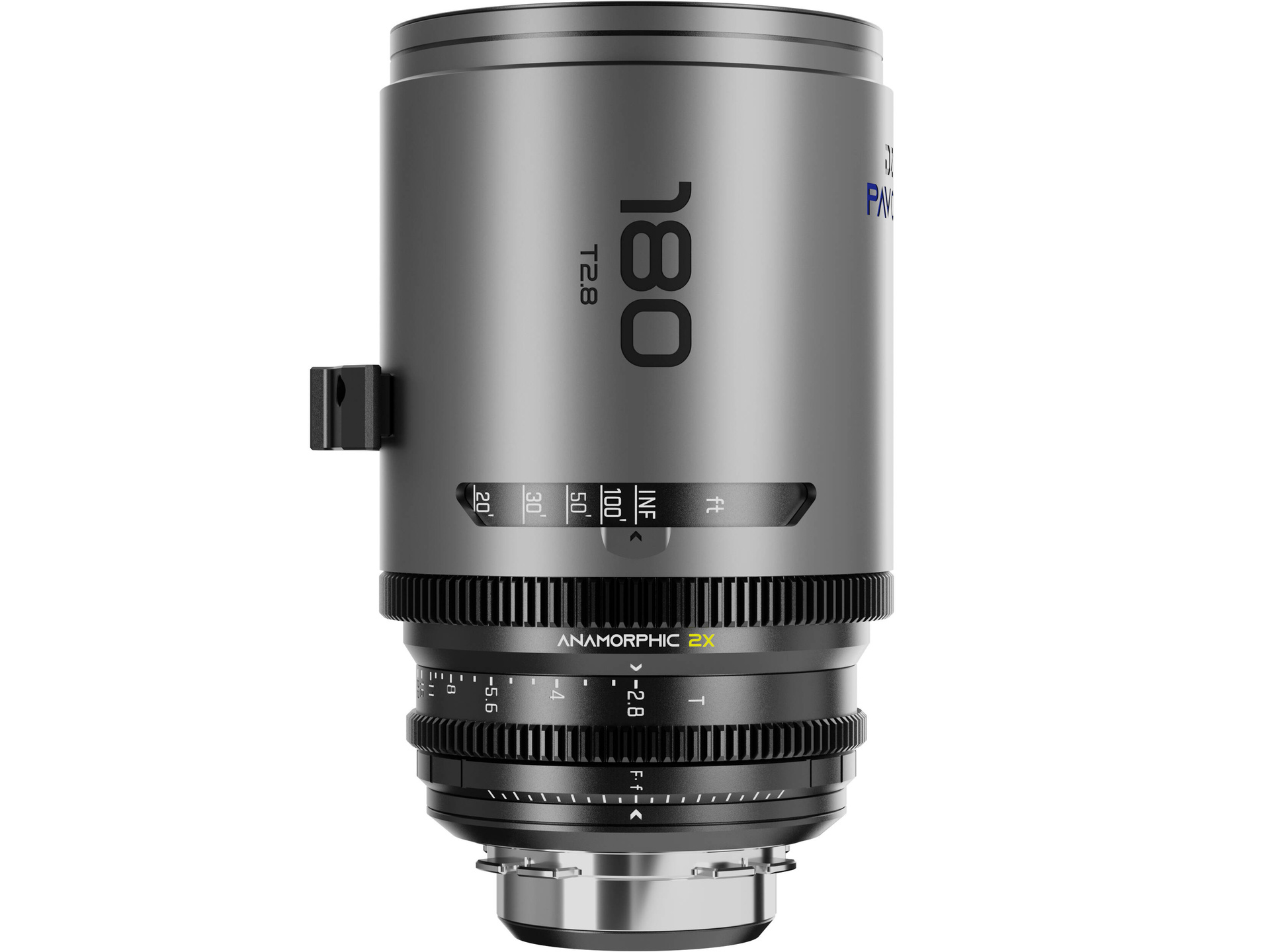 DZOFilm PAVO 180mm T2.8 2x Anamorphic Prime Lens (Blue Flares, PL/EF Mount, Metres)