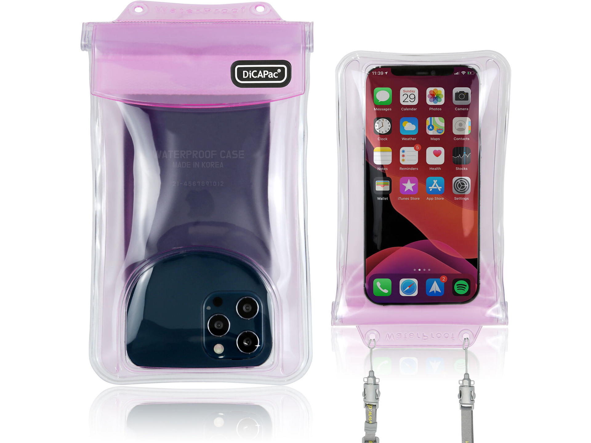 DiCAPac WP-C2S Waterproof Smartphone Case (Pink)