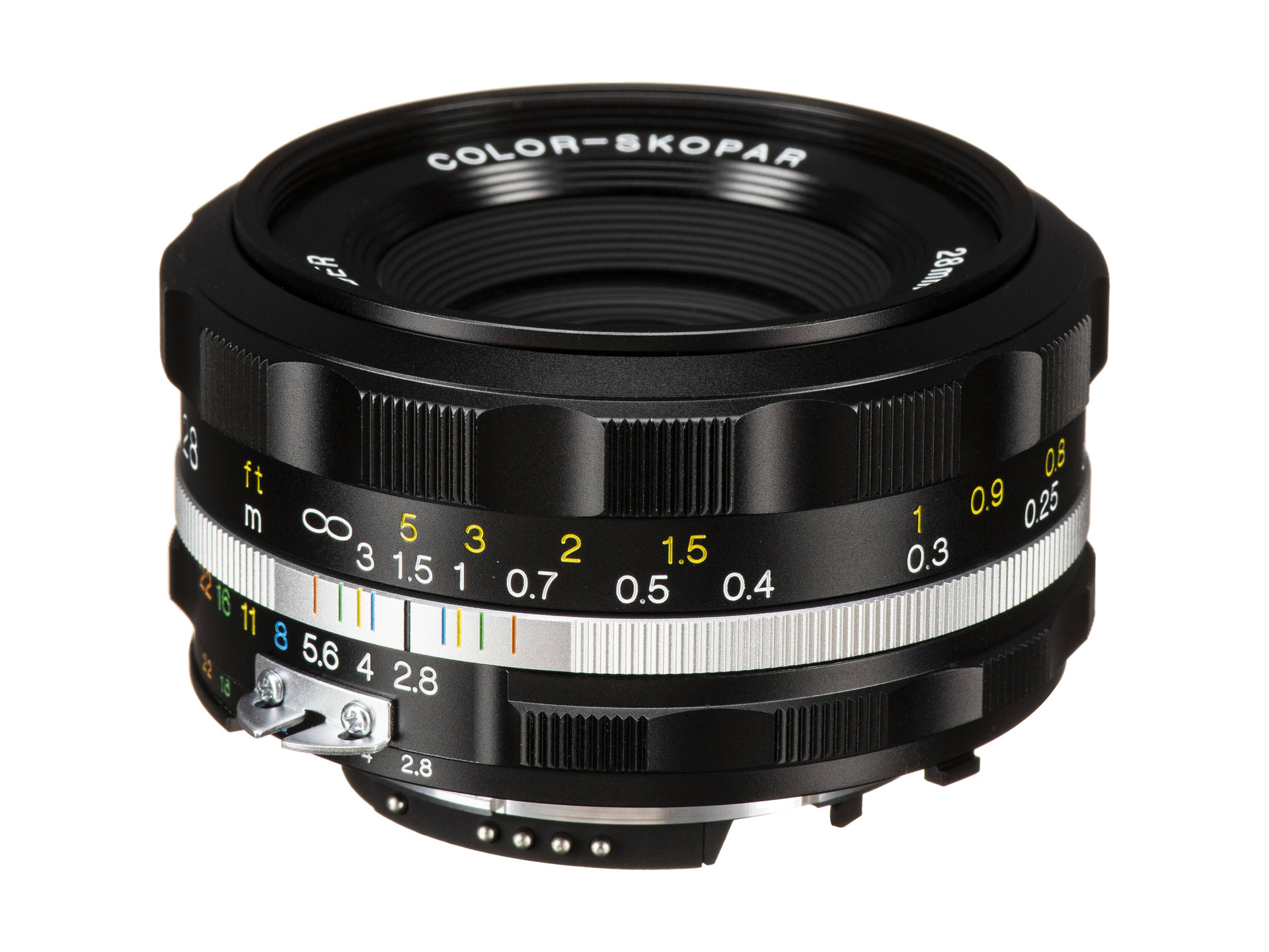 Voigtlander 28mm f/2.8 Color-Skopar SLIIs Lens for Nikon (Black Rim)