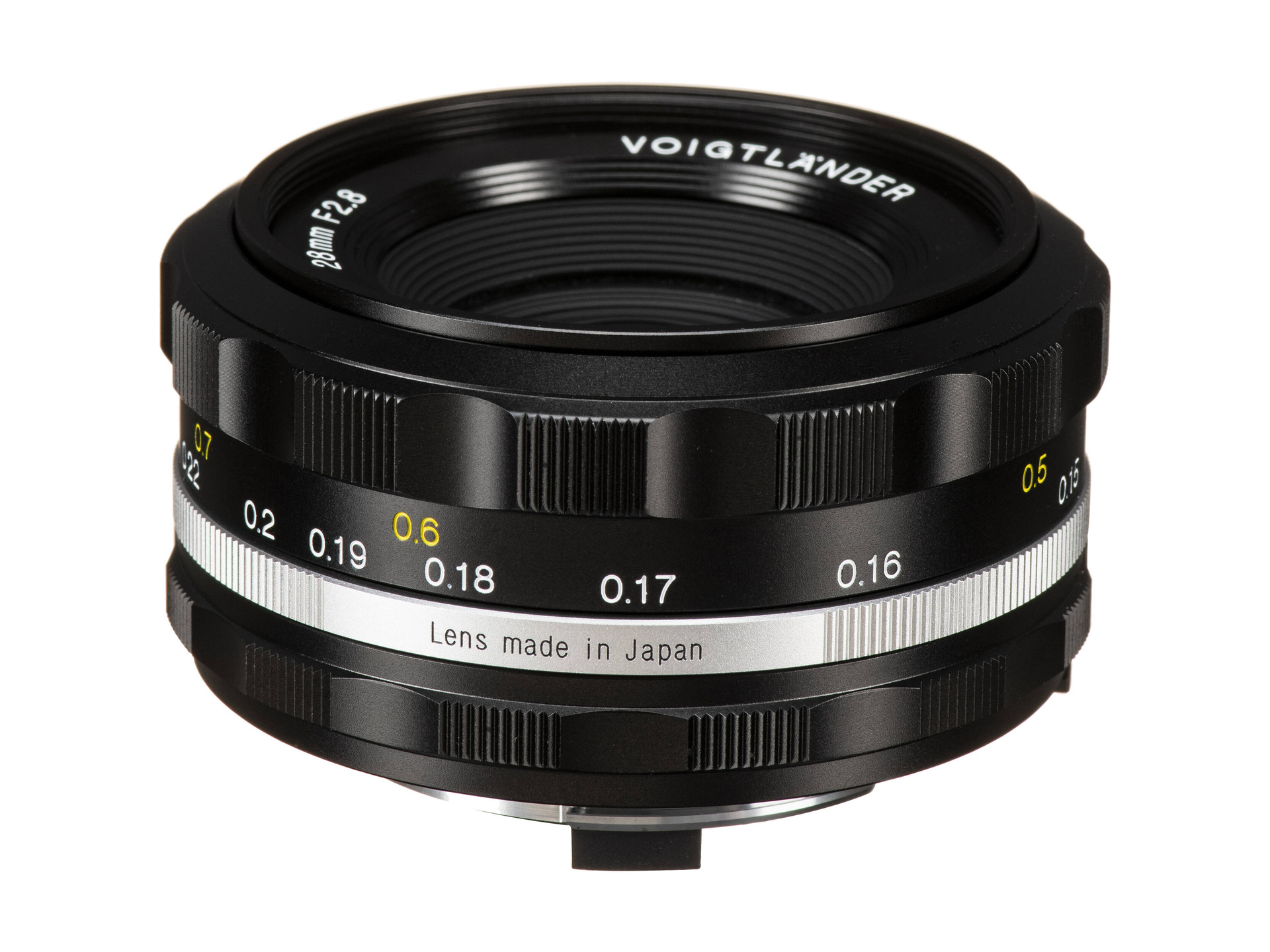 Voigtlander 28mm f/2.8 Color-Skopar SLIIs Lens for Nikon (Black Rim)