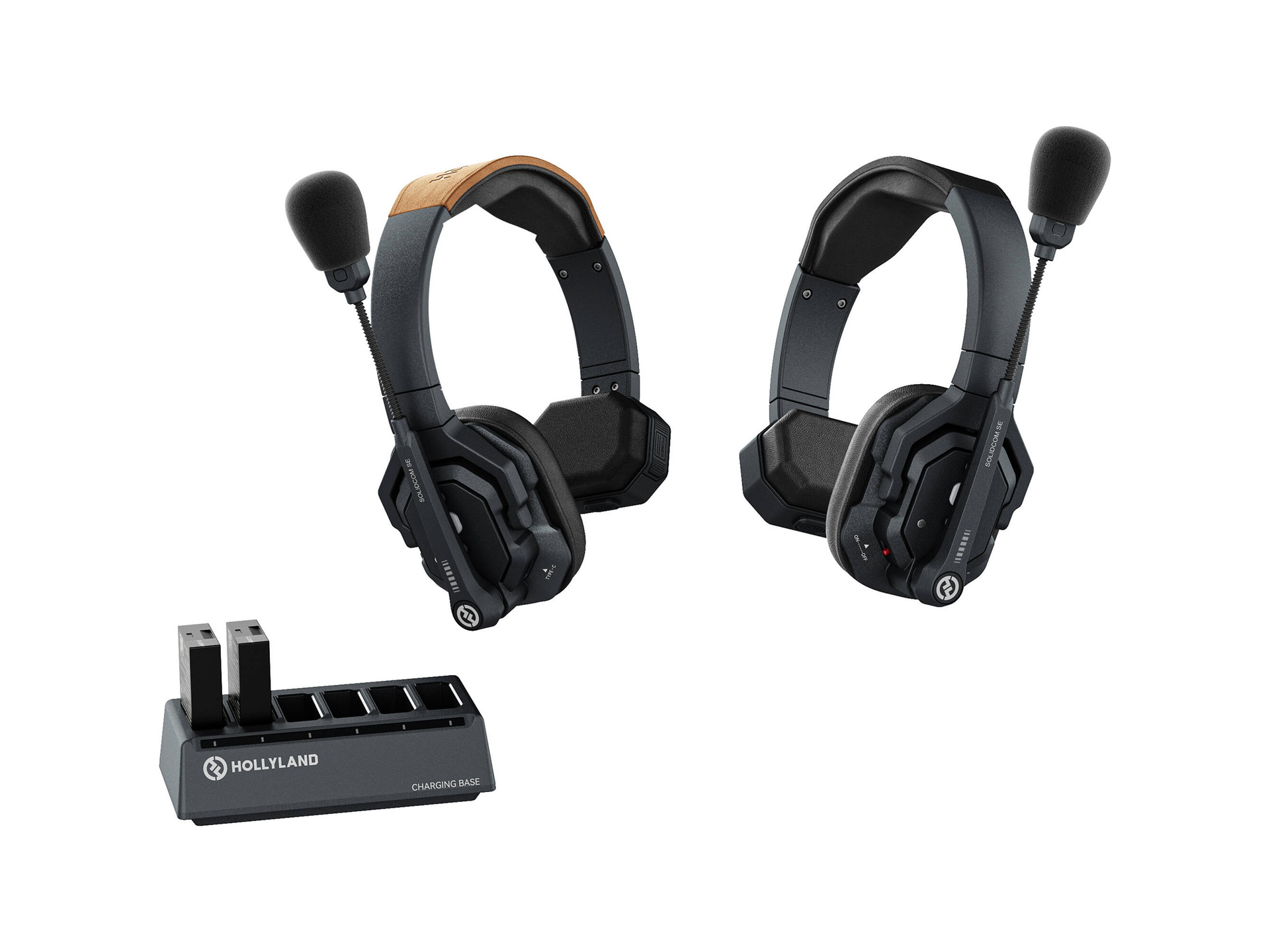 Hollyland Solidcom SE Global 2S 2-Person Full-Duplex Single-Ear Headset Intercom System (2.4 GHz)