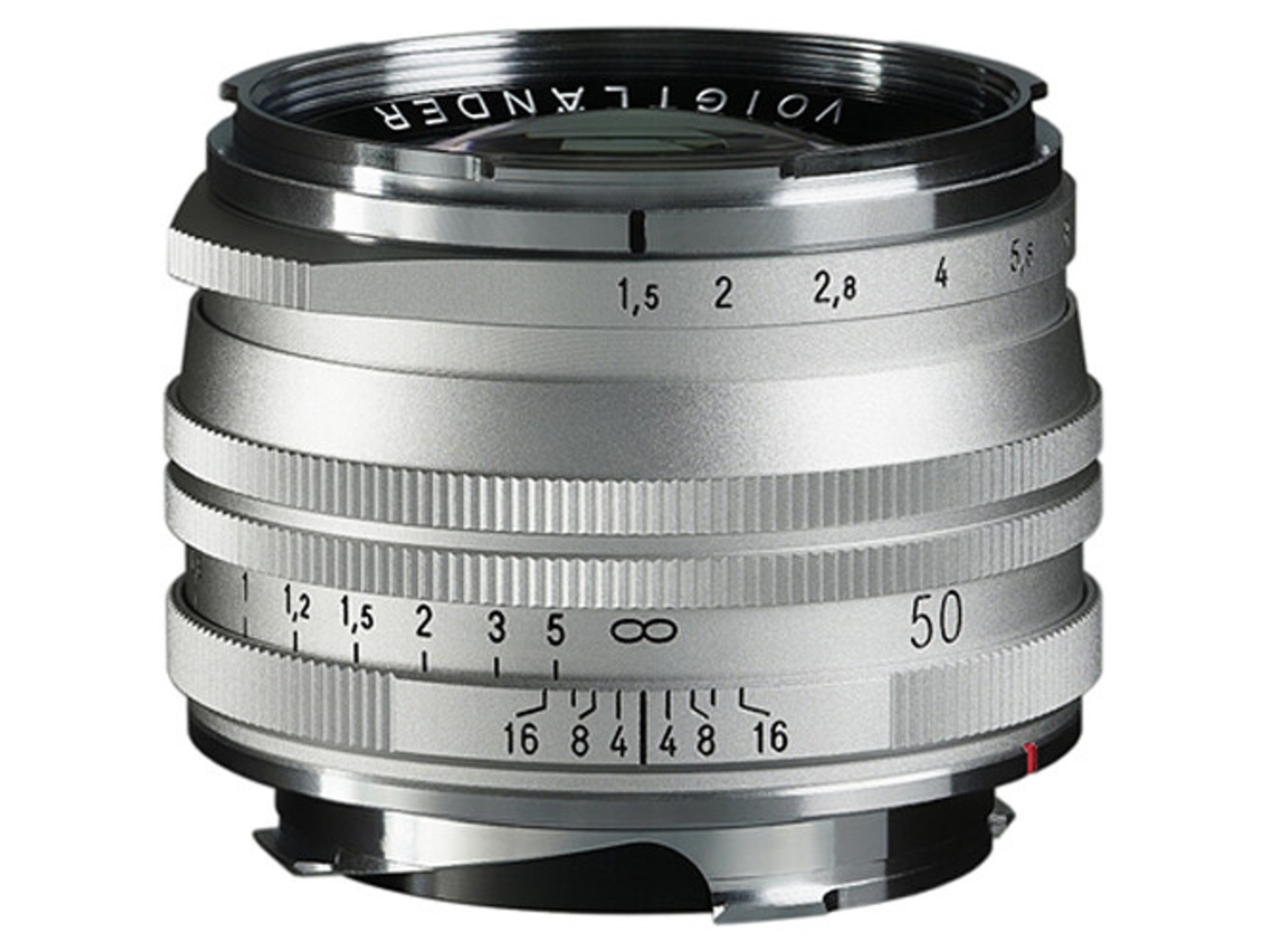 Voigtlander Nokton 50mm f/1.5 Aspherical II SC Lens (Silver)