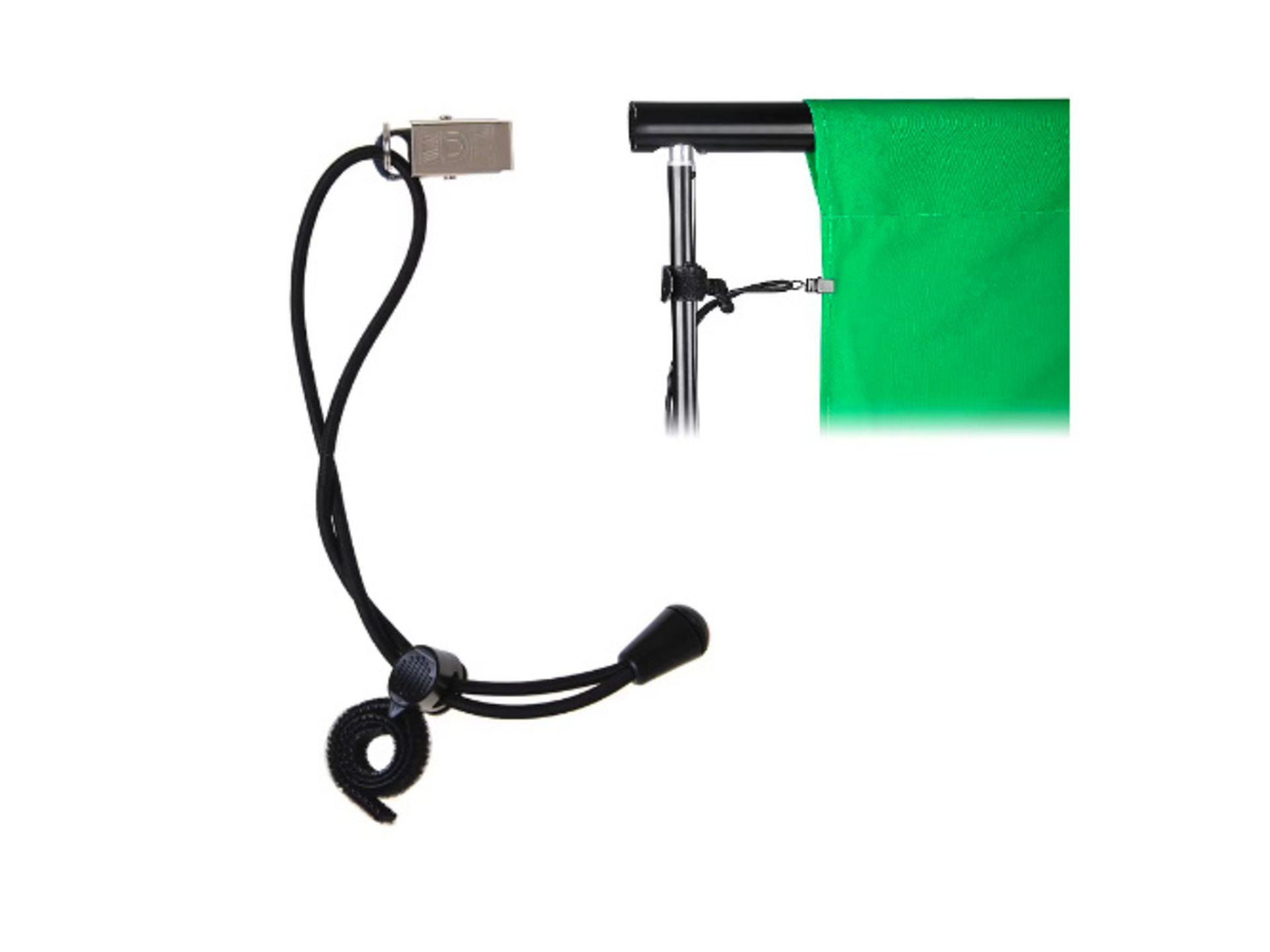 Titan Flexible Elastic Cord Background Clips (4 Pack)