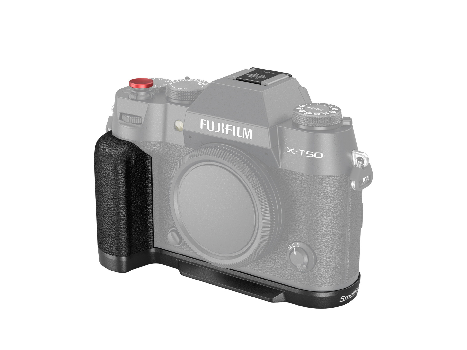 SmallRig 4783C L-Shape Mount Plate with Silicone Handle for FUJIFILM X-T50 (Black)