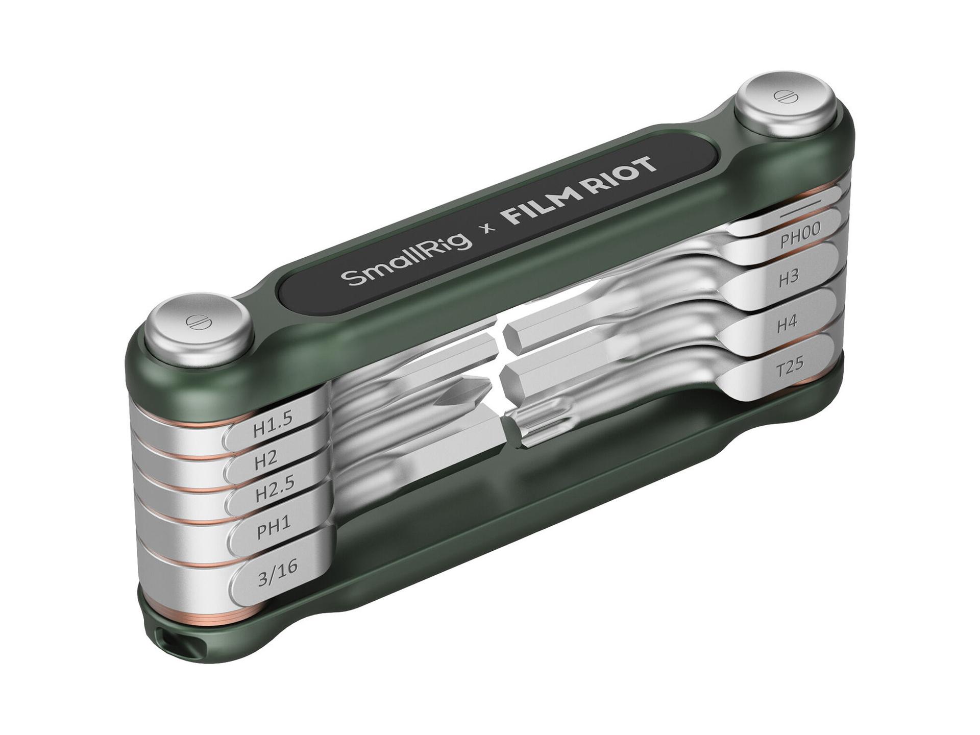 SmallRig x FILM RIOT 4814 10-in-1 Folding Wrench Set (Green)