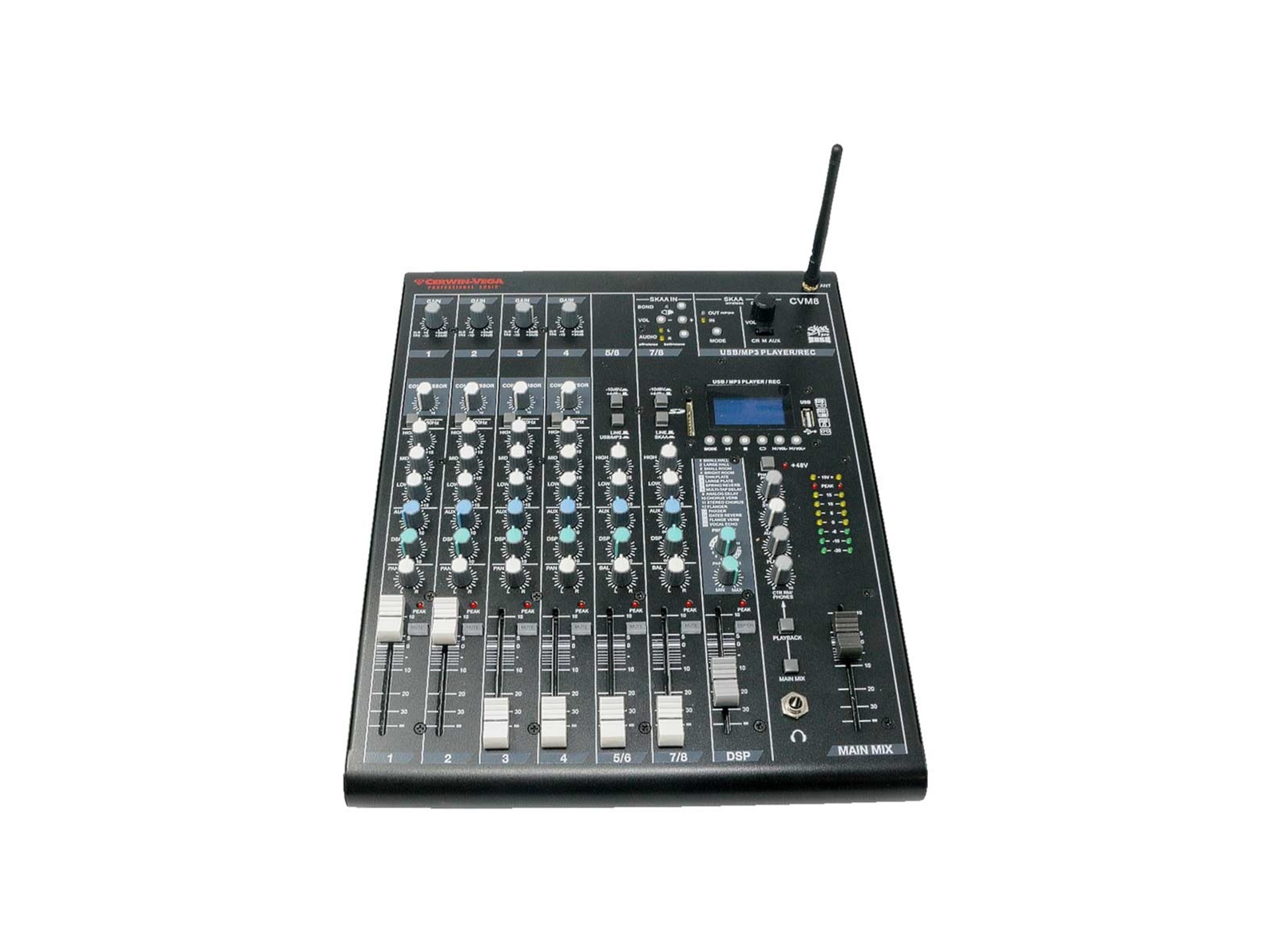 Cerwin Vega CVM8 8-Channel Mixer w/ BT