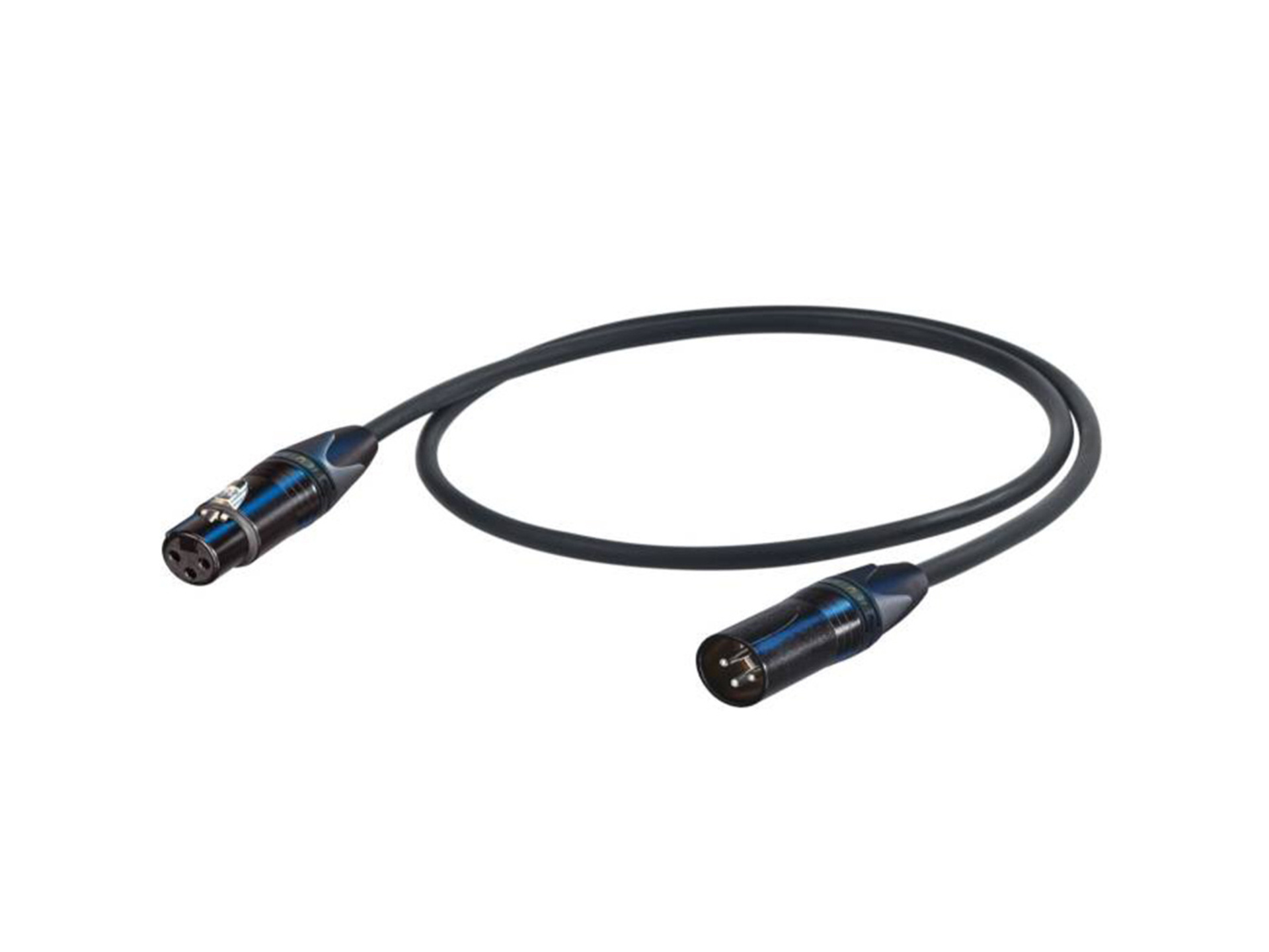 Proel XLR to XLR Braid Shield Cable (5m, Black)