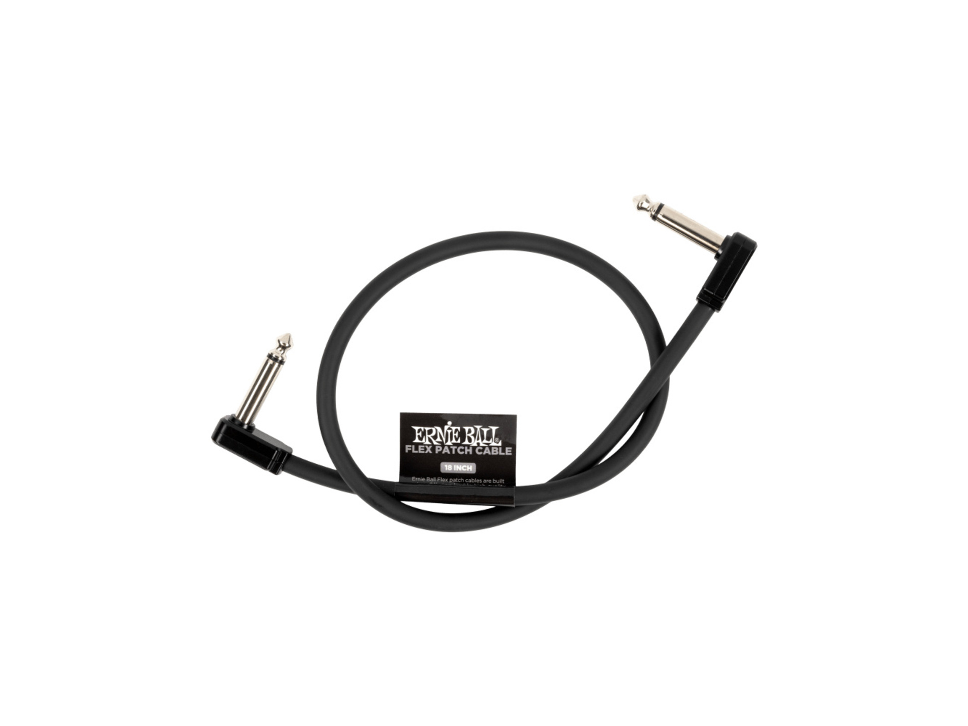 Ernie Ball Flex Single Patch Cable (18", Black)
