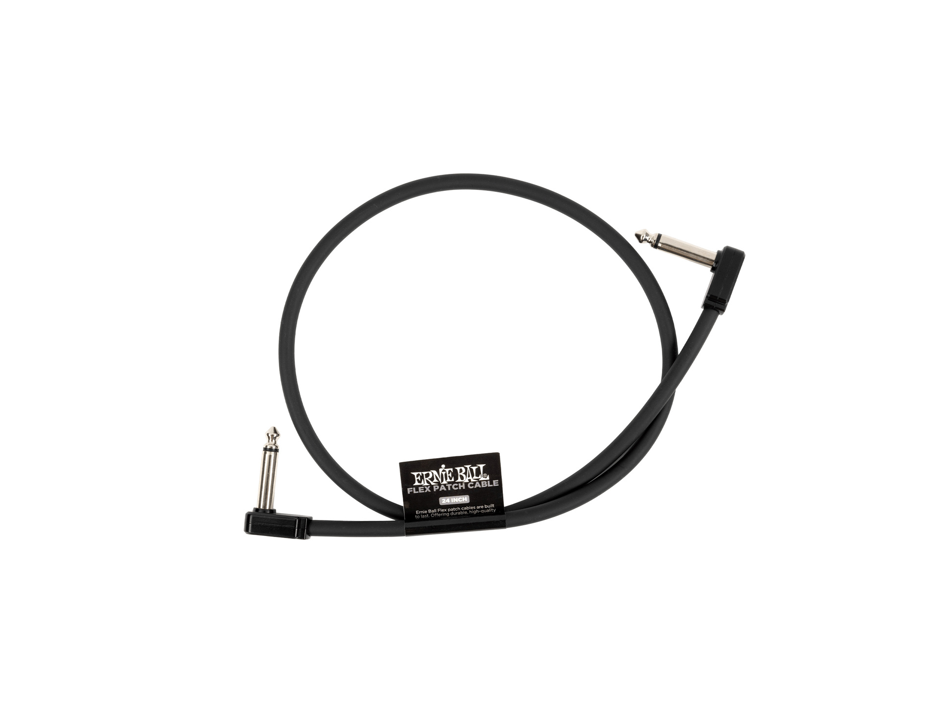 Ernie Ball Flex Single Patch Cable (24", Black)