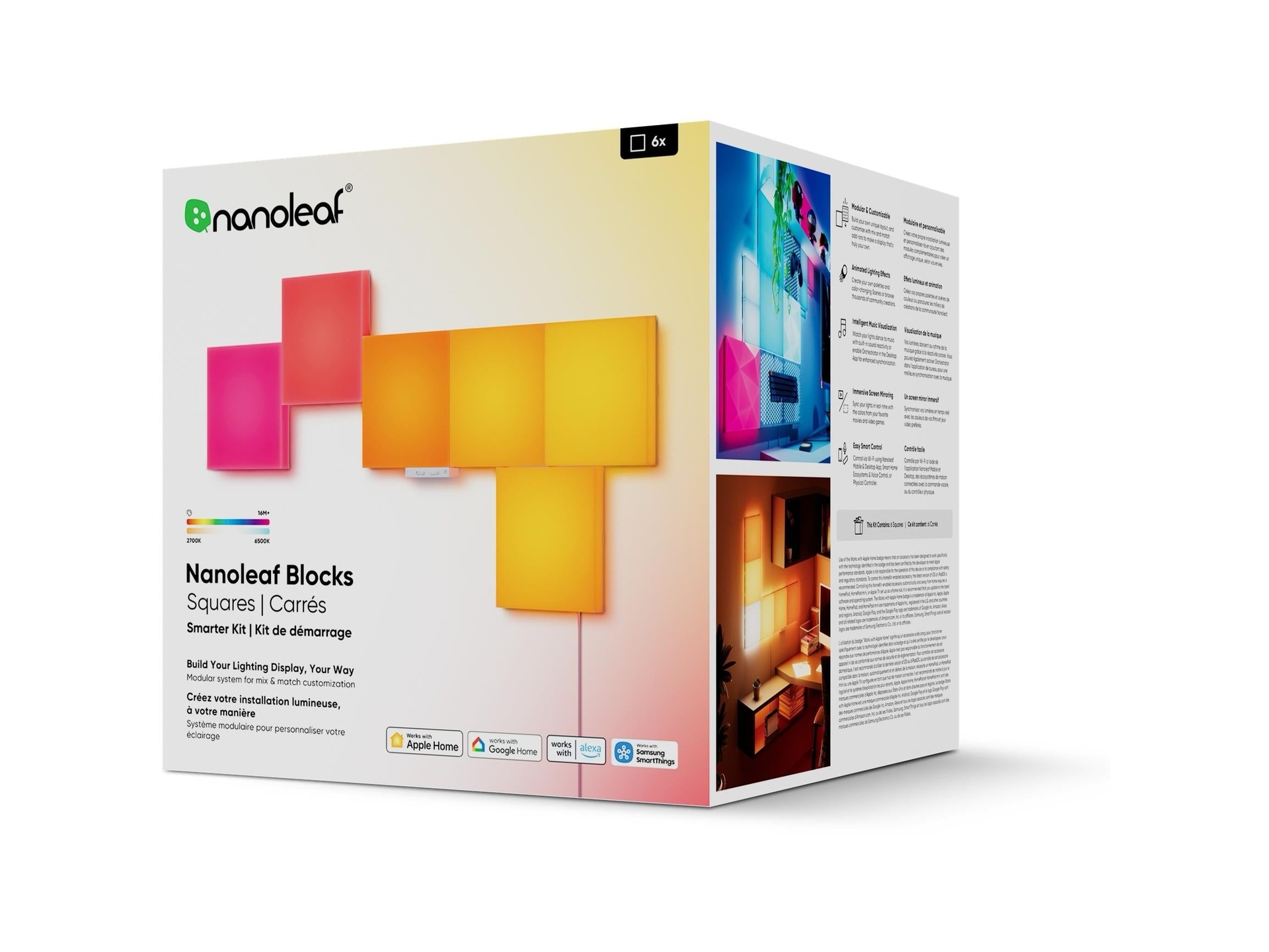 Nanoleaf Blocks Squares Starter Kit (6 Pack)