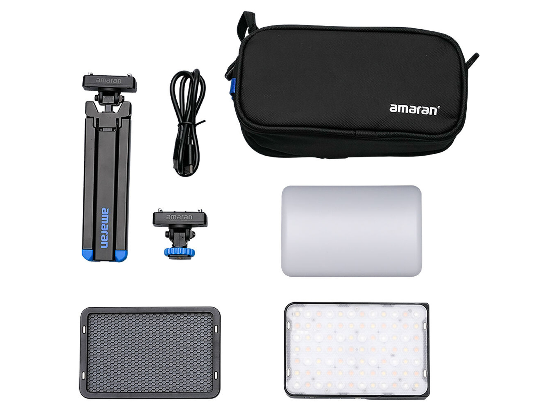 amaran Ace 25c RGB LED Light Panel All-in-One Creator Kit (Charcoal)