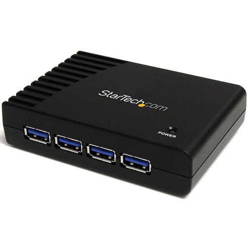 StarTech 4-Port SuperSpeed USB 3.0 Hub (Black)