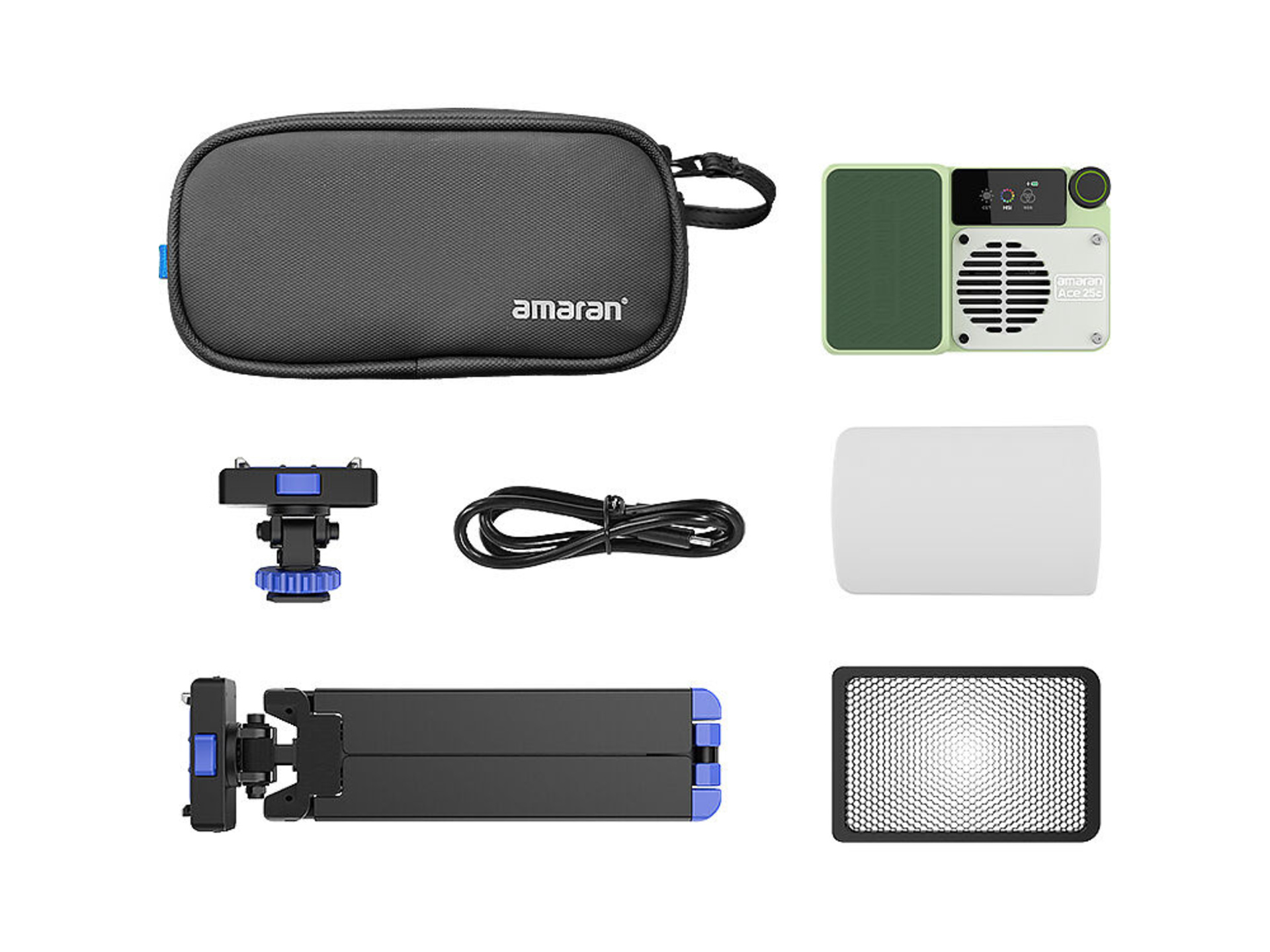 amaran Ace 25c RGB LED Light Panel All-in-One Creator Kit (Green)