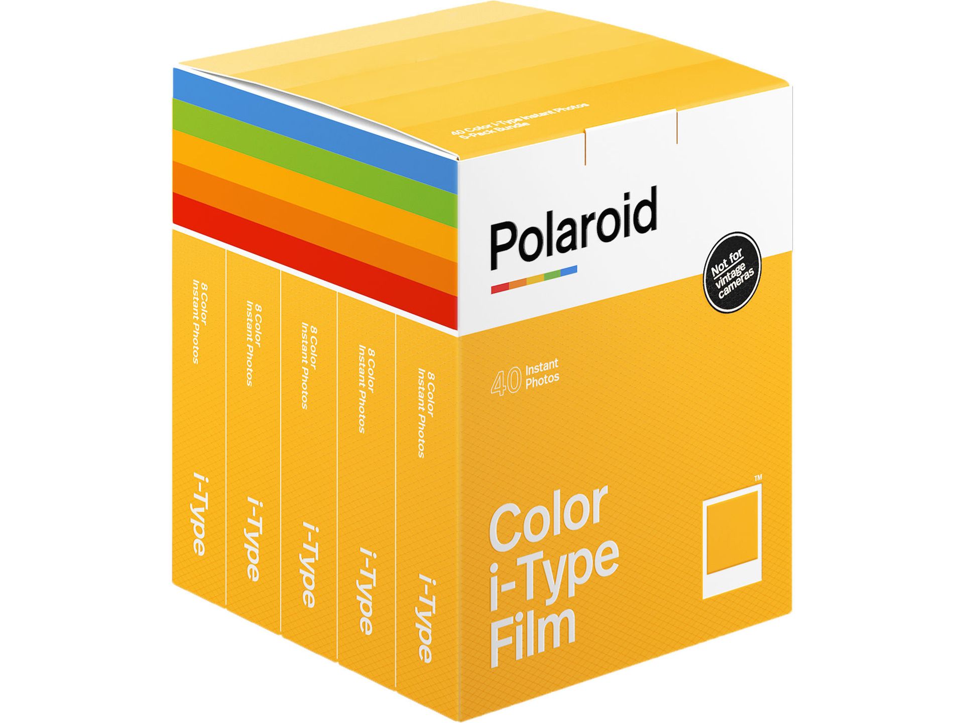 Polaroid Color i-Type Instant Film (5-Pack, 40 Exposures)