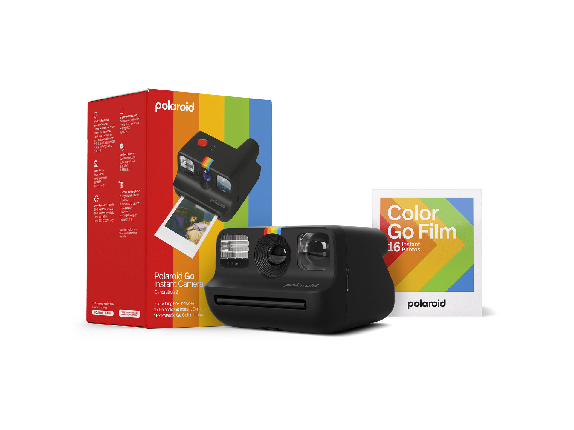 Polaroid Go Generation 2 Instant Film Camera Everything Box (Black)