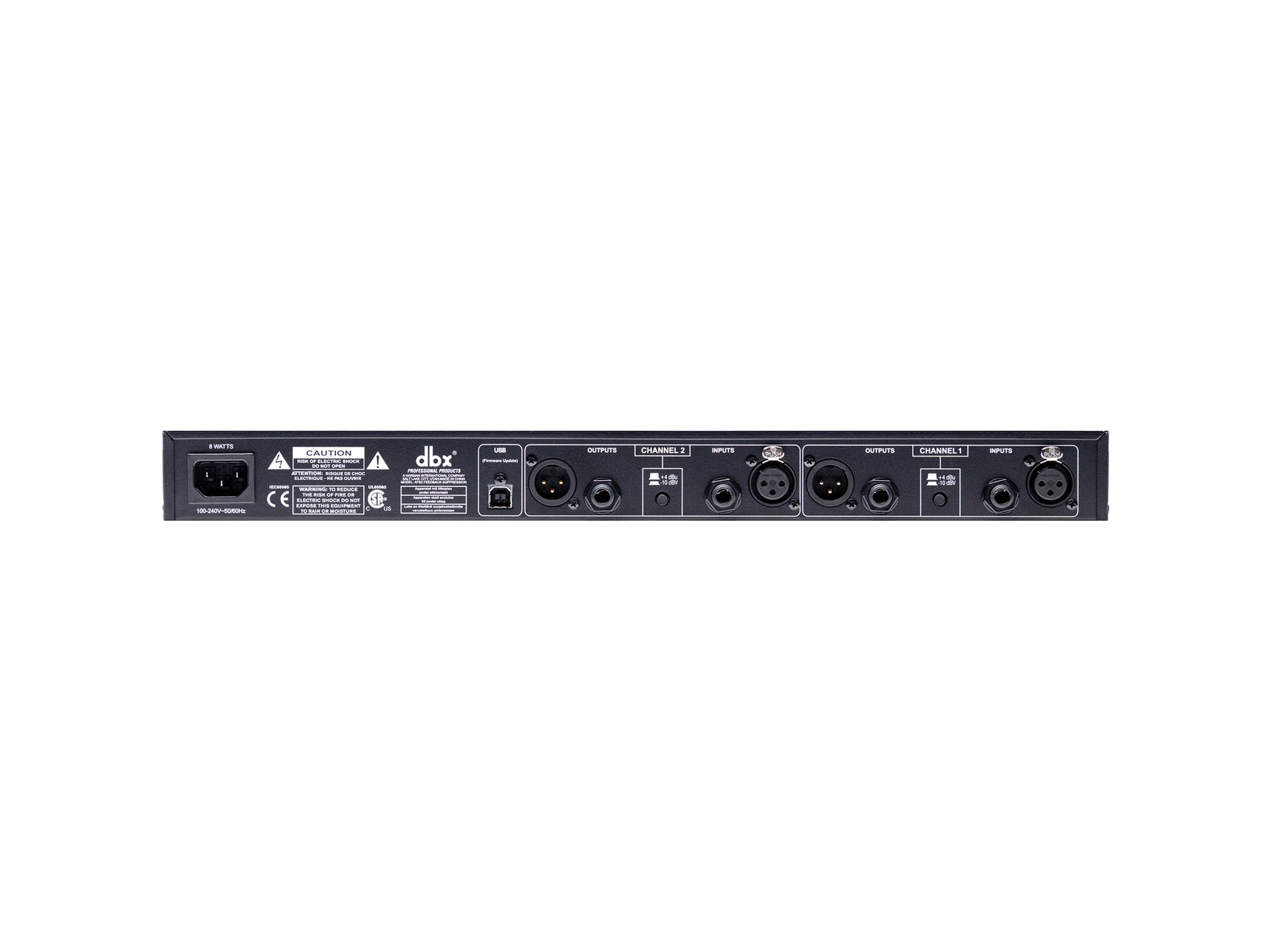 dbx　AFS2 DBX AFS2 Dual-Channel Advanced Feedback Suppression Processor