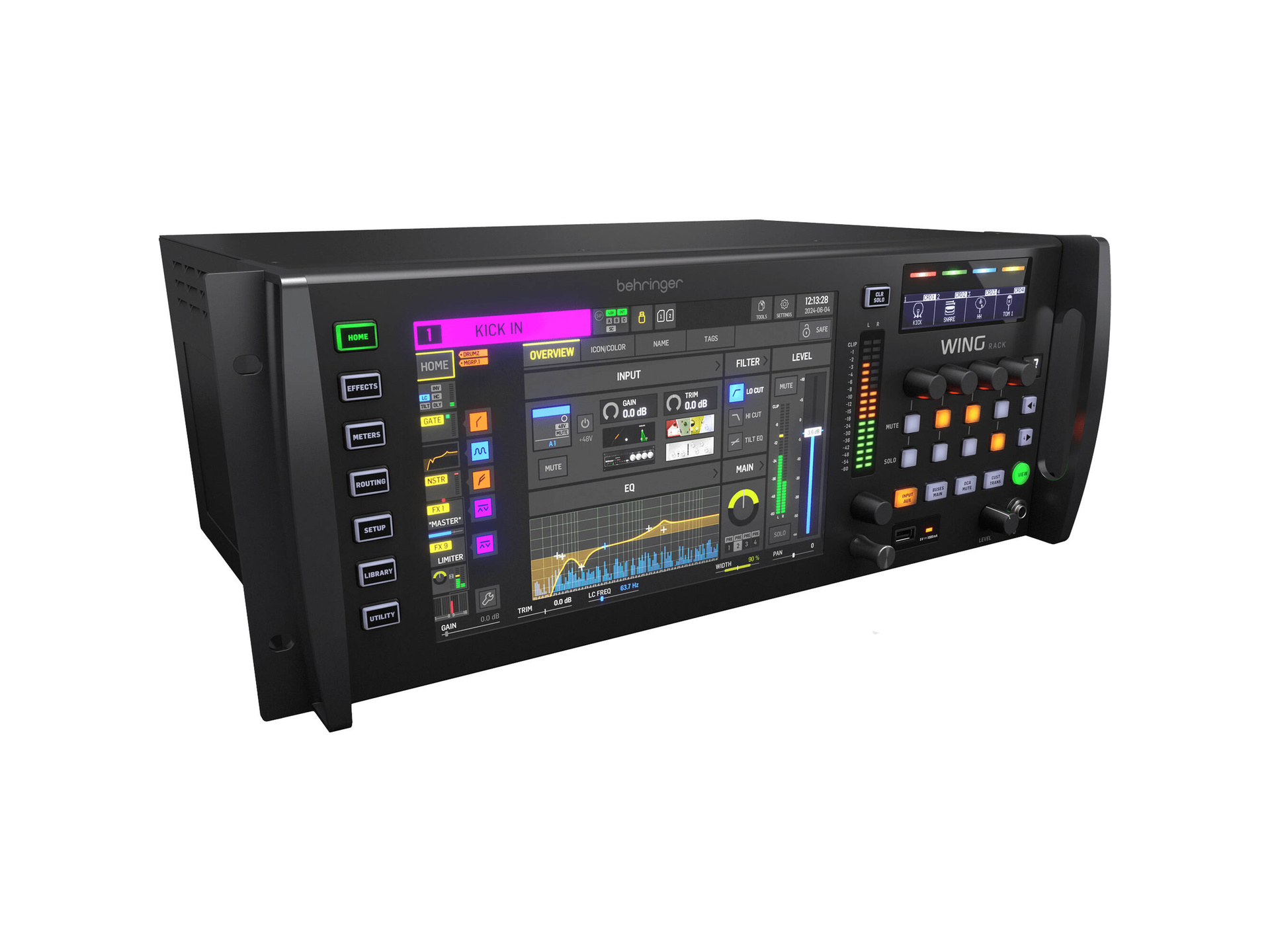 Behringer WING RACK 48-Channel / 28-Bus Full-Stereo Digital Mixing Console (Pro Black, 4 RU)