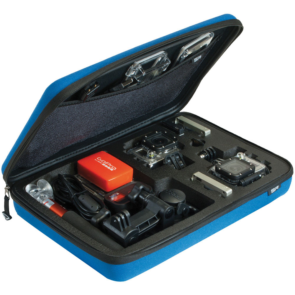SP POV Case Large - GoPro Edition Blue