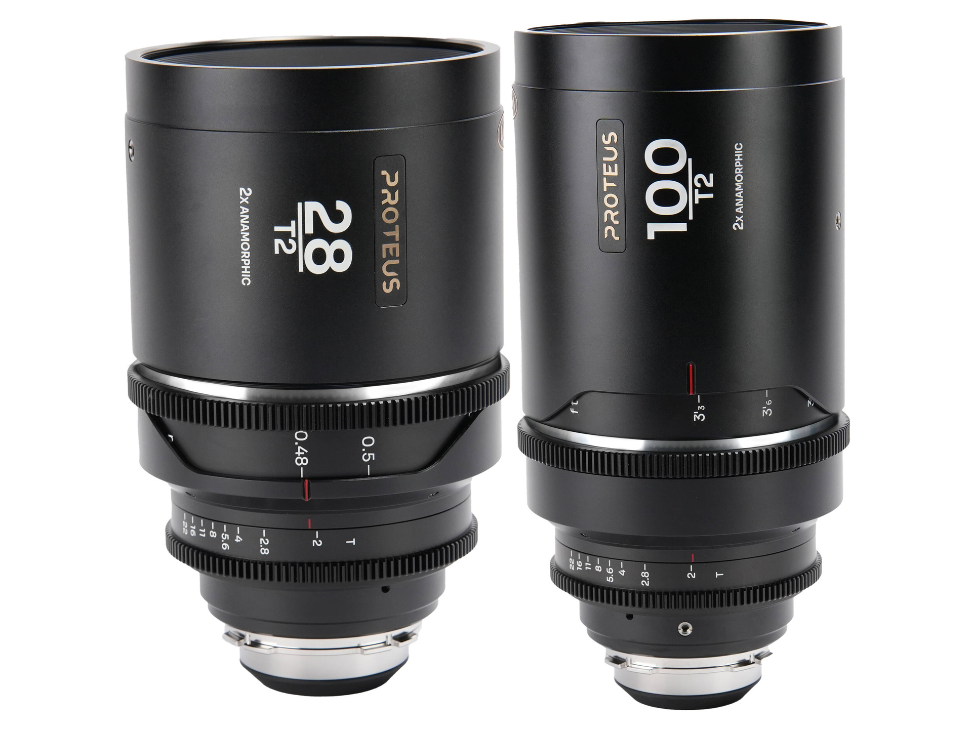 Laowa Proteus 2x Anamorphic 28 & 100mm T2 Lens Bundle (PL/EF, Feet, Silver Flare)
