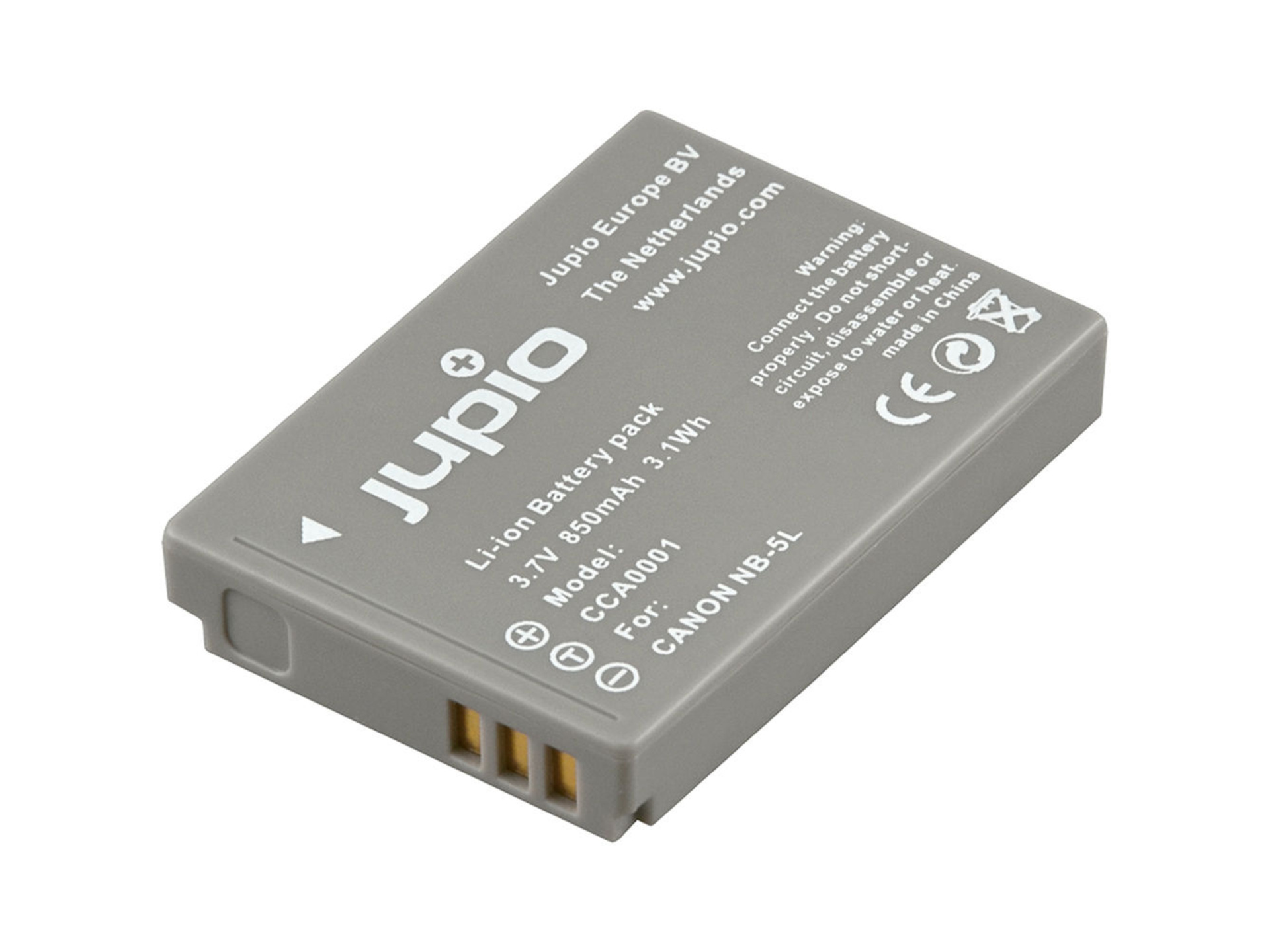 Jupio NB-5L Lithium-Ion Battery Pack (3.7V, 850mAh)