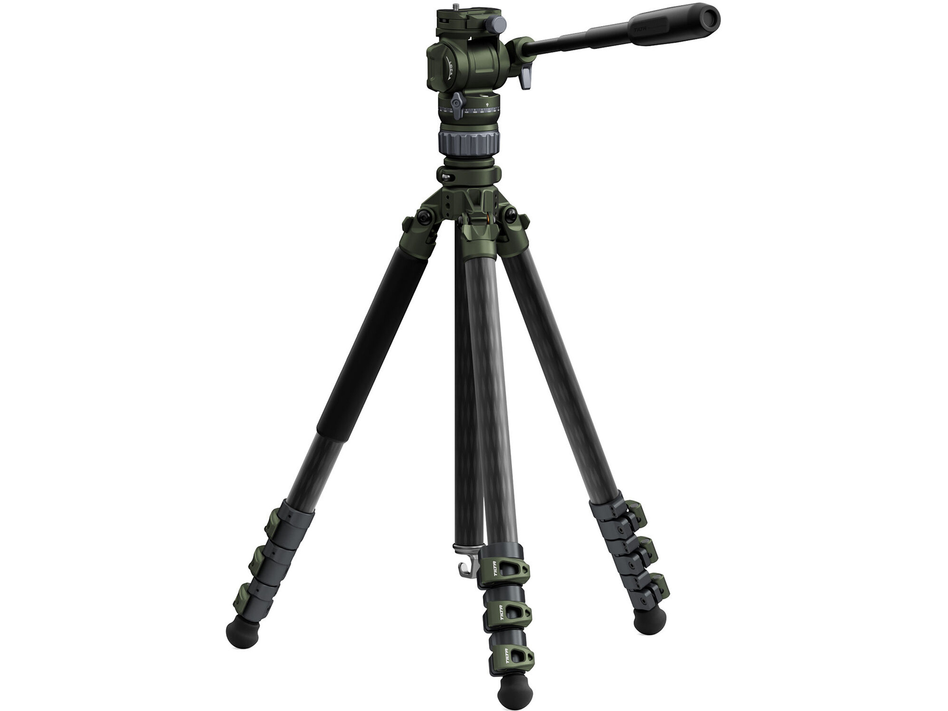 Tilta Travel Video Fluid Head with 3-Stage Carbon Fibre Tripod Legs (Forest Green)