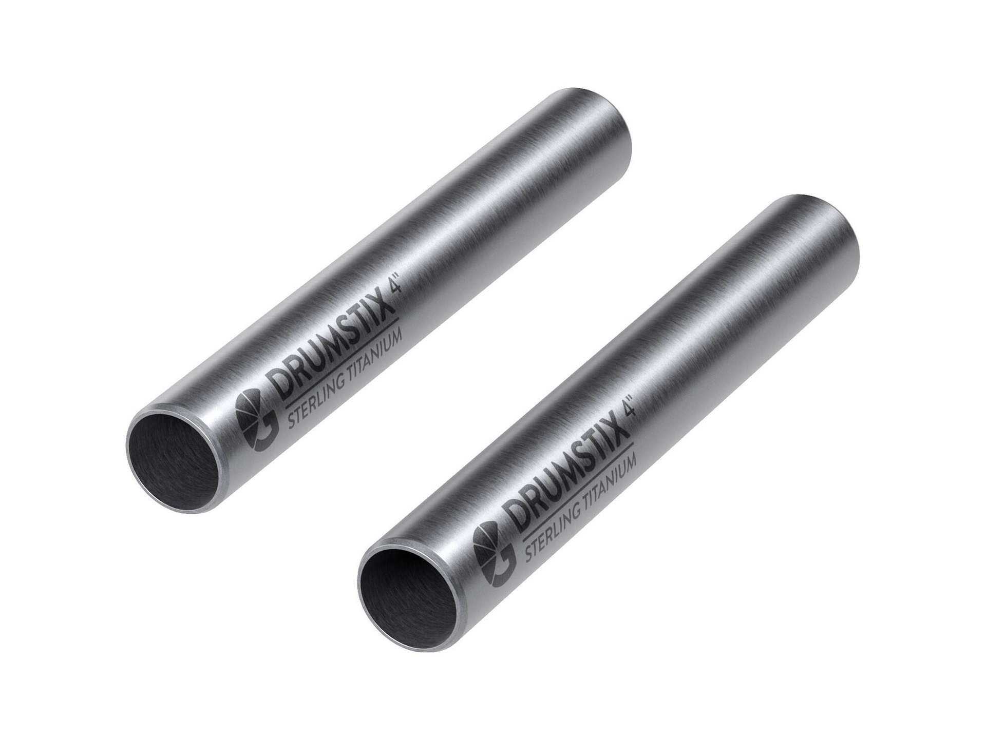 Bright Tangerine Drumstix 15mm Sterling Titanium Support Rods (4", Pair)