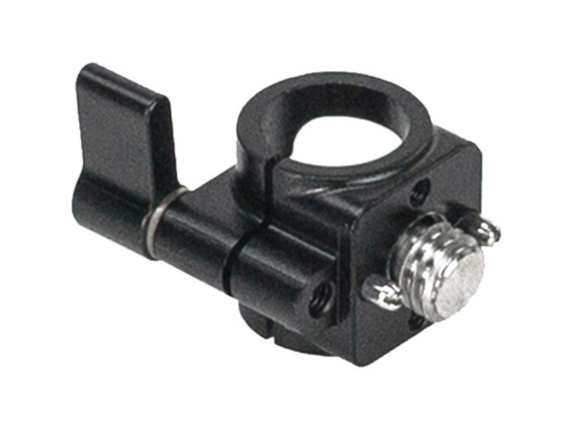 Bright Tangerine 15mm Single-Rod Clamp with 3/8"-16 ARRI-Style Anti-Twist Mount