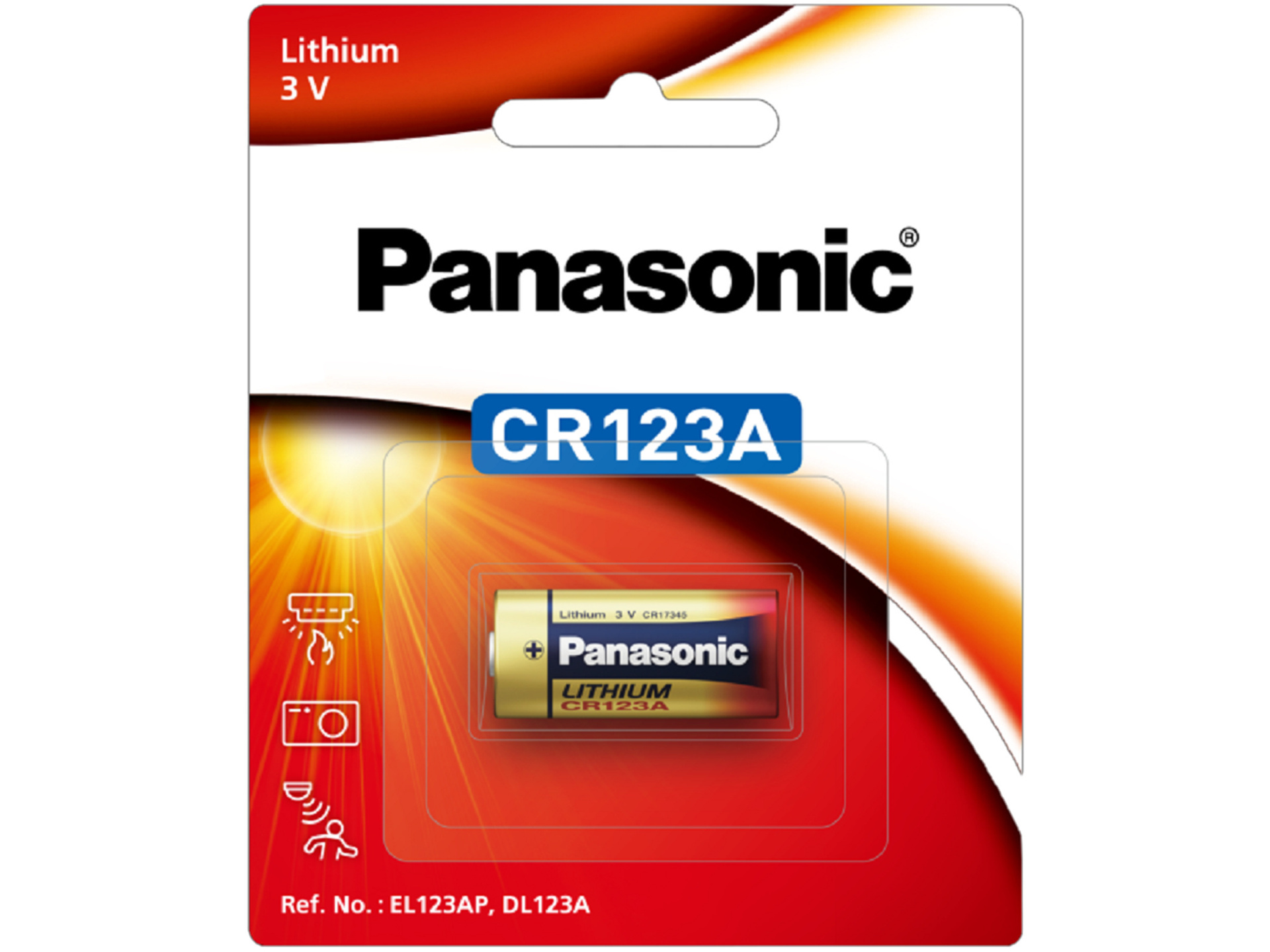 Panasonic CR123A 1400mAh Camera Battery