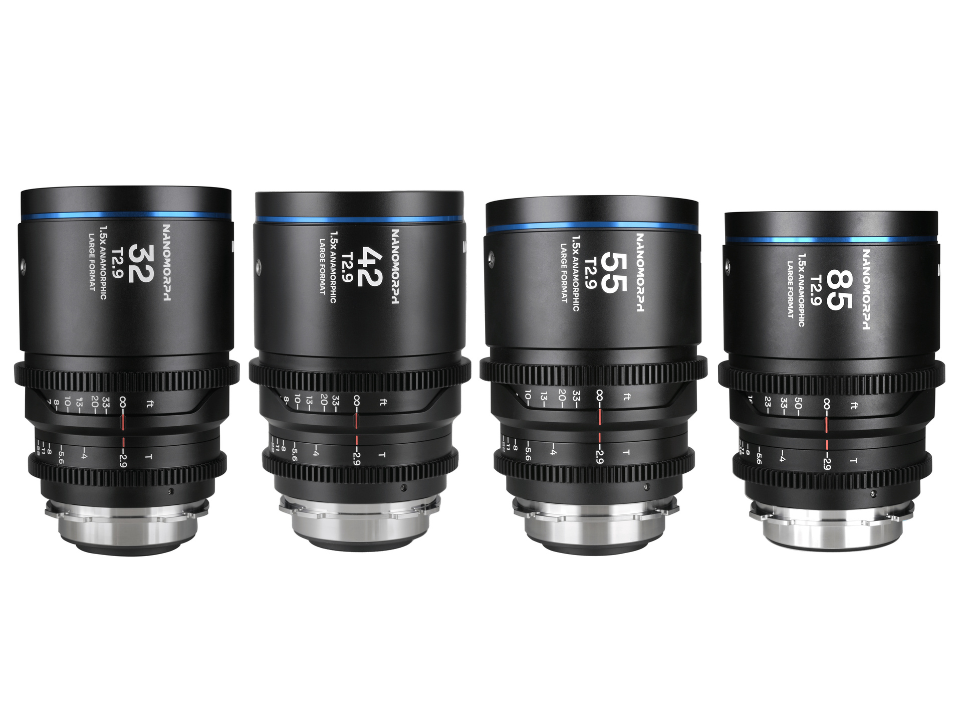 Laowa Nanomorph LF Prime 32/42/55/85mm 4-Lens Bundle (Blue)