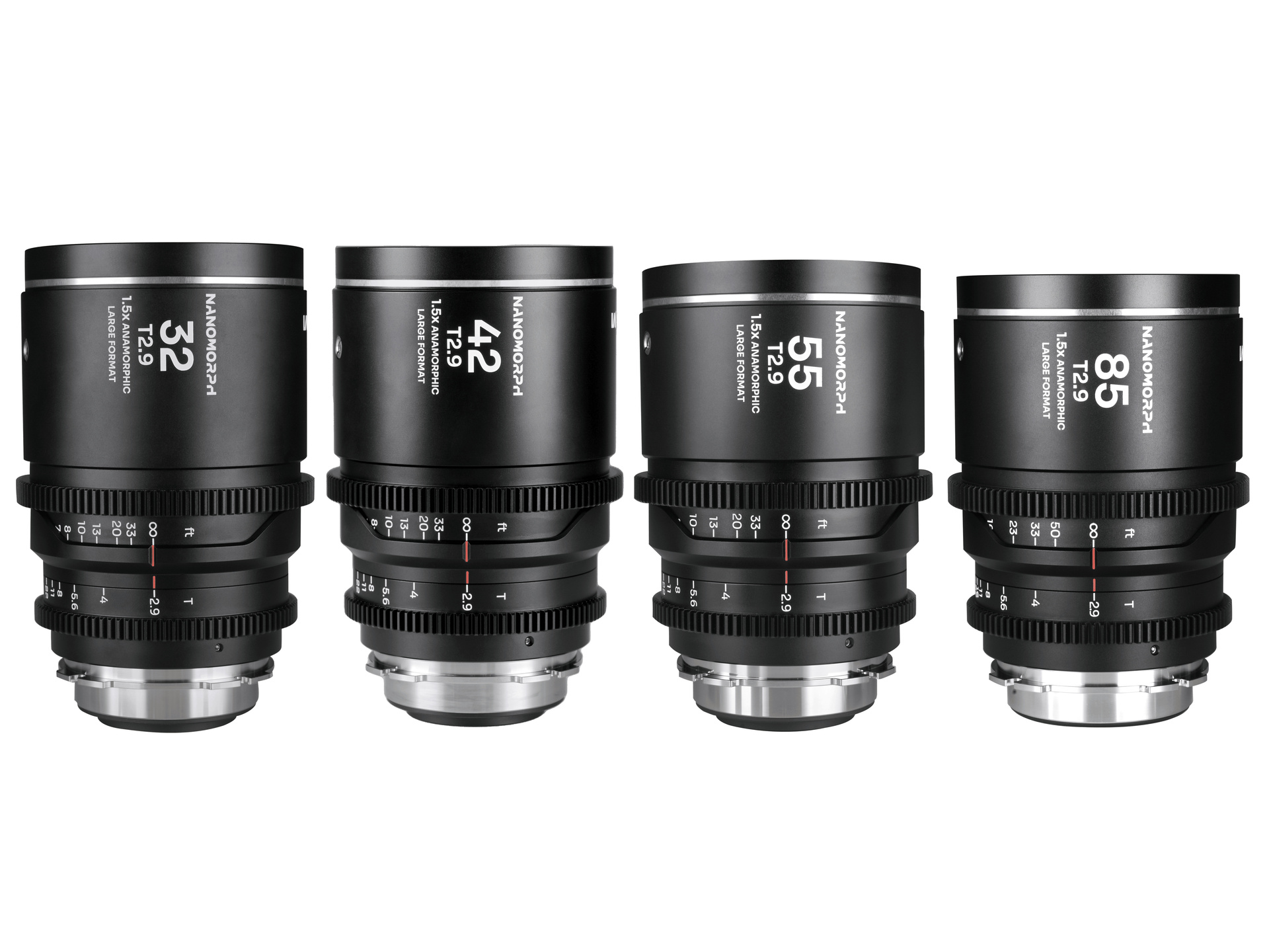 Laowa Nanomorph LF Prime 32/42/55/85mm 4-Lens Bundle (Silver)