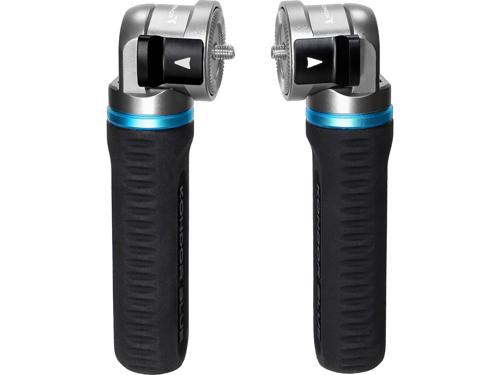 Kondor Blue Pro Pivot Reversible Rosette Grip (2-Pack, Space Gray)