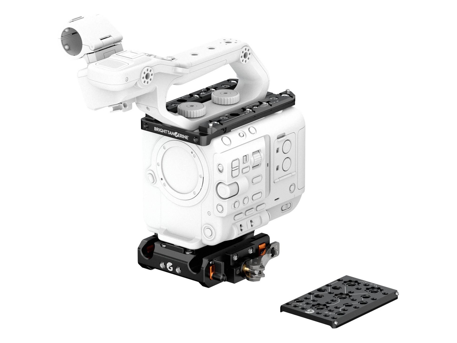 Bright Tangerine LeftField 3 Base Kit for Sony FX6