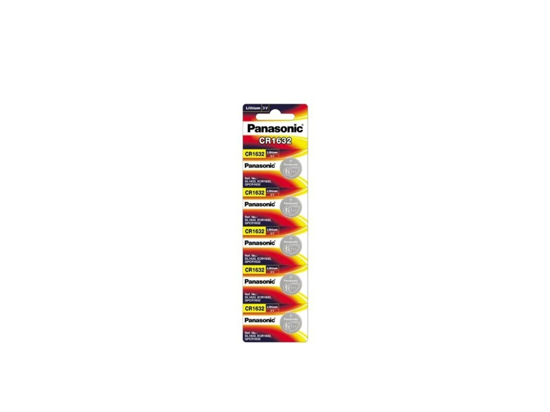 Panasonic CR1632 Lithium Battery (5-Pack)