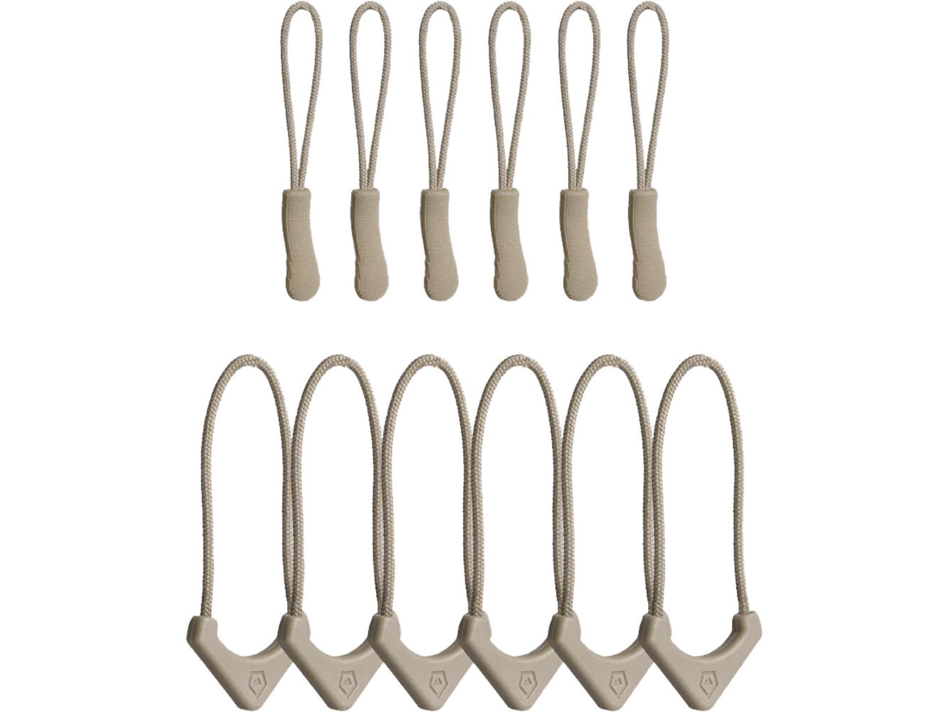 WANDRD Standard Zipper Puller (Yuma Tan, 12-Pack)