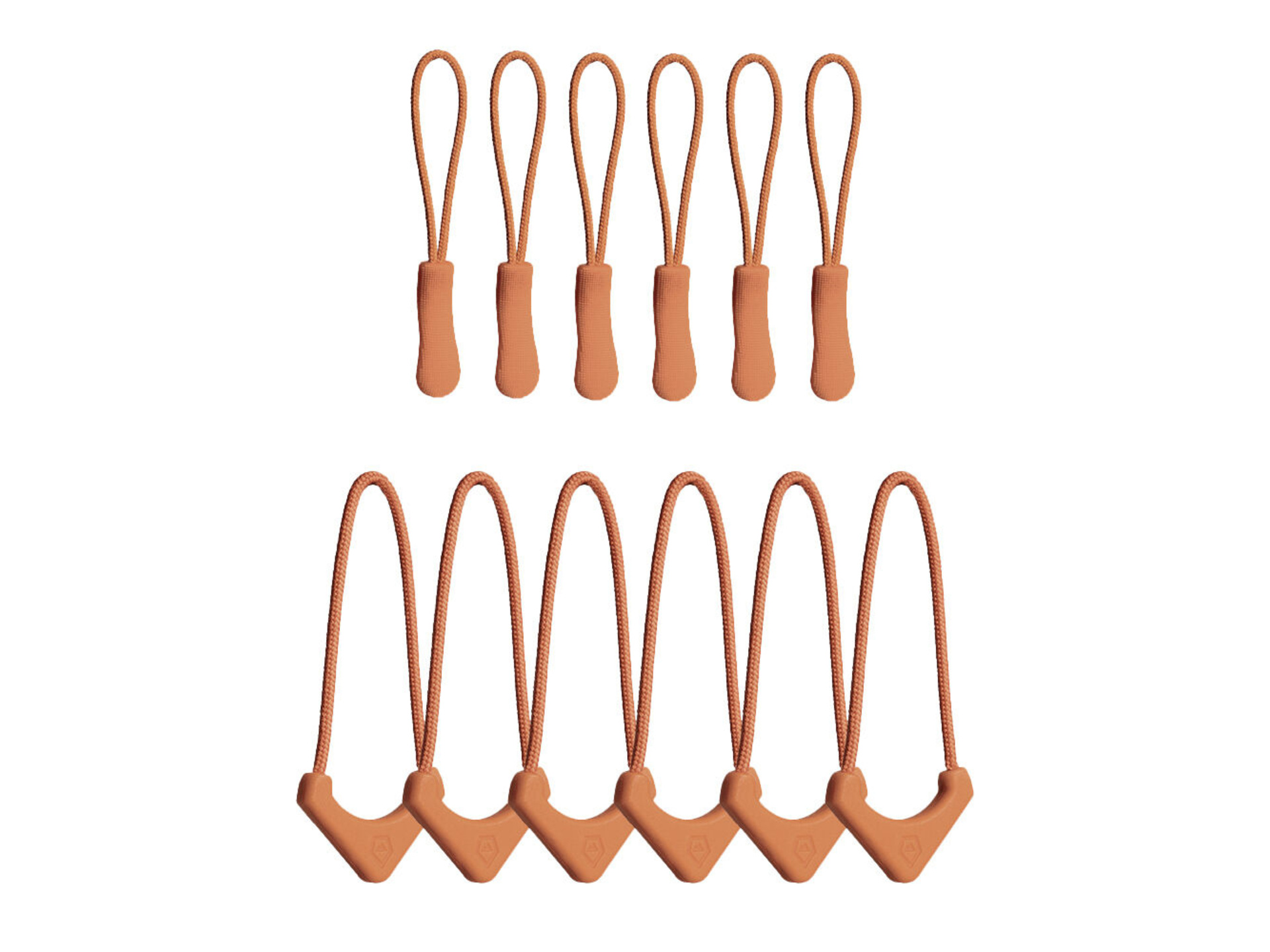 WANDRD Standard Zipper Puller (Sedona Orange, 12-Pack)