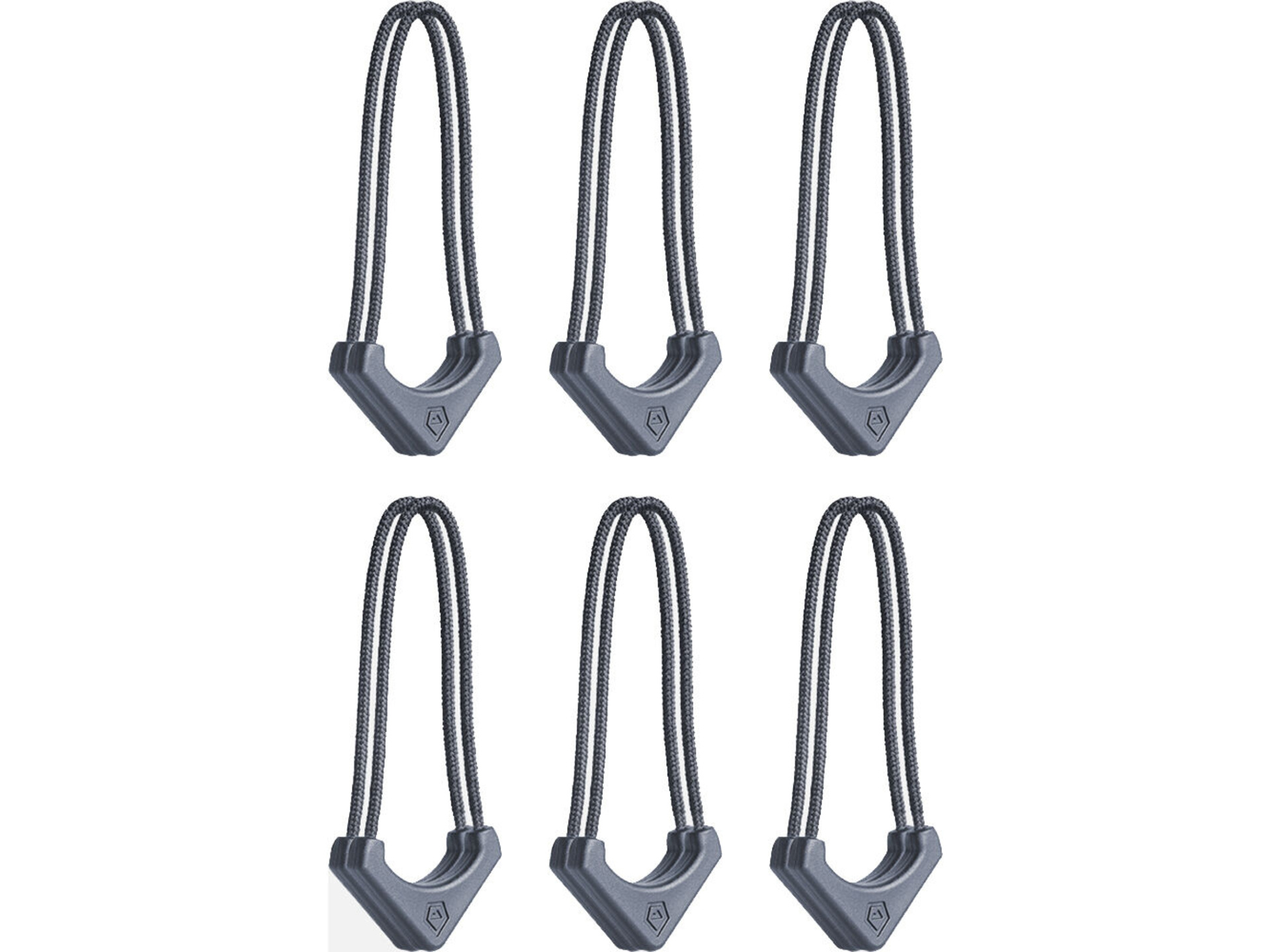 WANDRD WORRYLESS Locking Zipper Puller (Aegean Blue, 6-Pack)