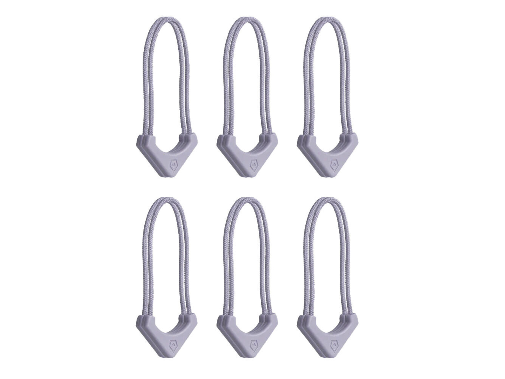 WANDRD WORRYLESS Locking Zipper Puller (Uyuni Purple, 6-Pack)
