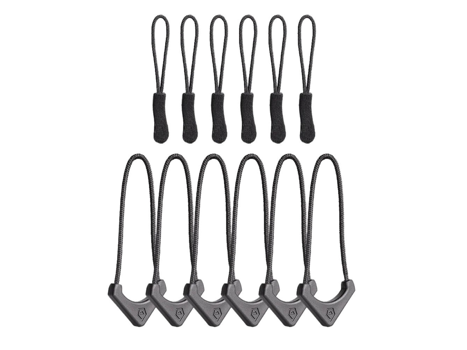 WANDRD Standard Zipper Puller (Black, 12-Pack)