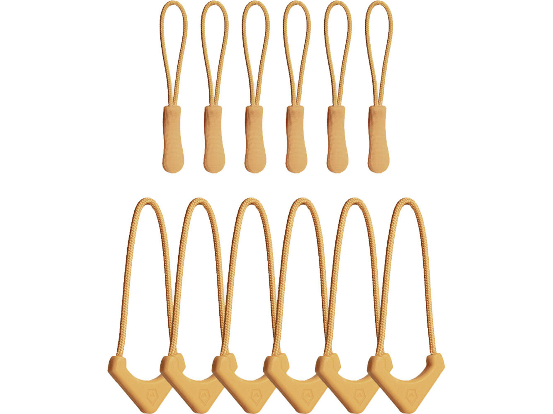 WANDRD Standard Zipper Puller (Dallol Yellow, 12-Pack)