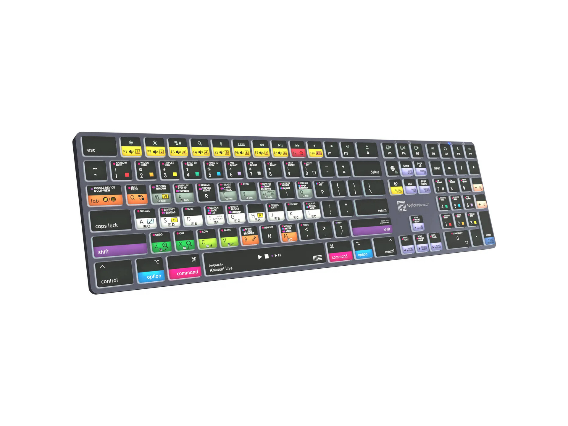 Logickeyboard TITAN Ableton Live Wireless Keyboard for Mac
