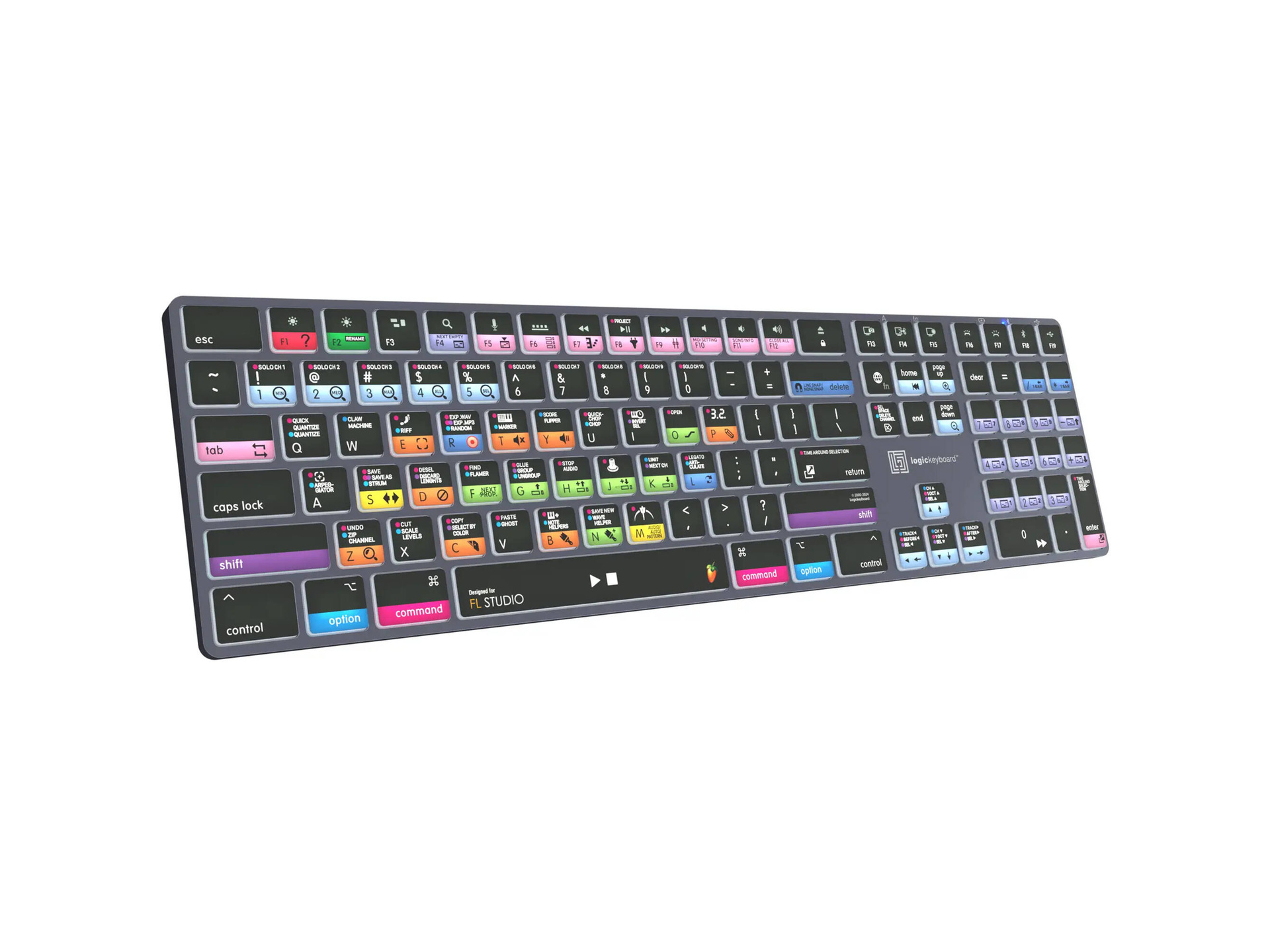 Logickeyboard TITAN FL Studio Wireless Keyboard for Mac
