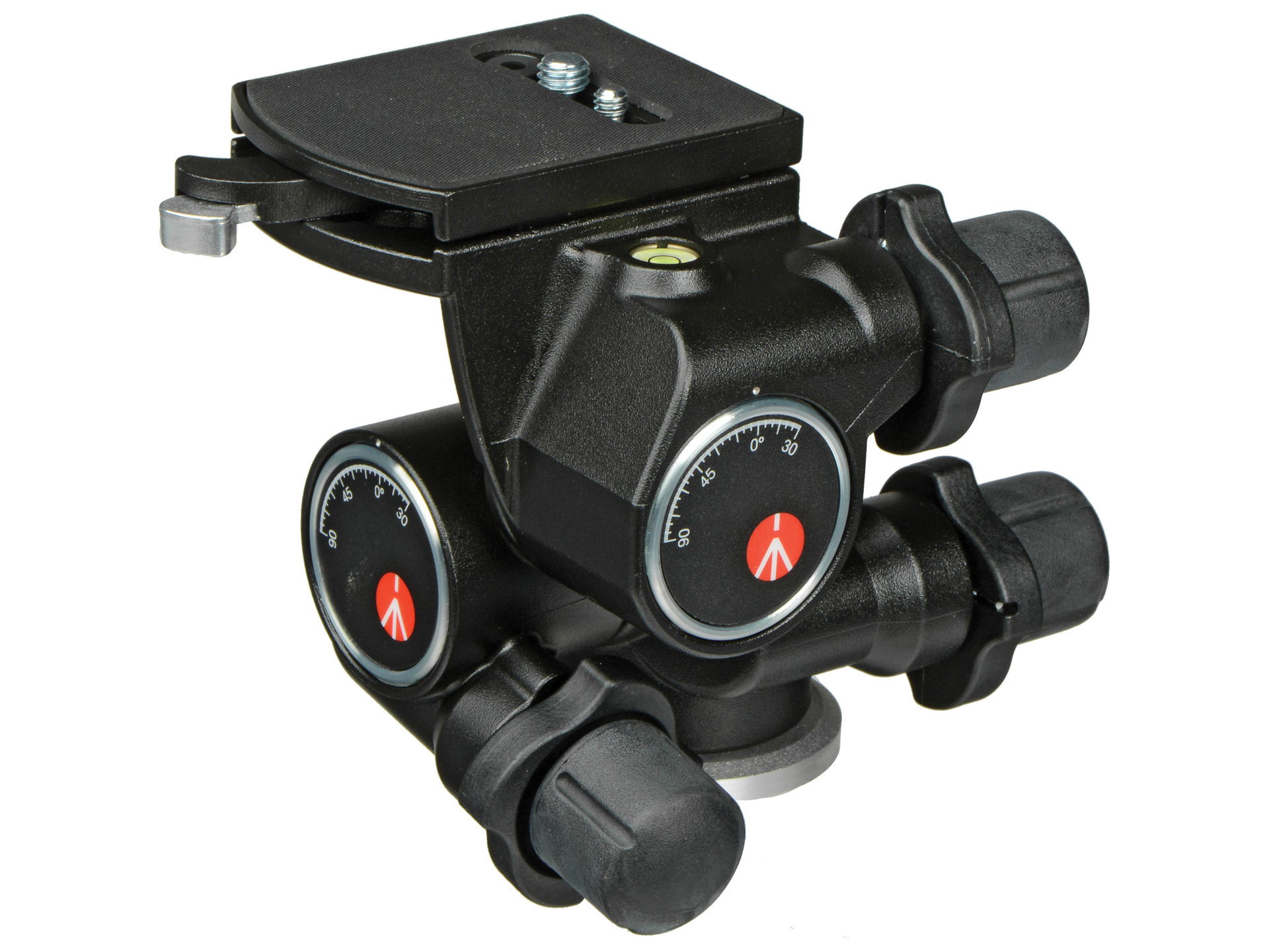 Manfrotto 410 3-Way Geared Pan-and-Tilt Head with 410PL Quick Release Plate
