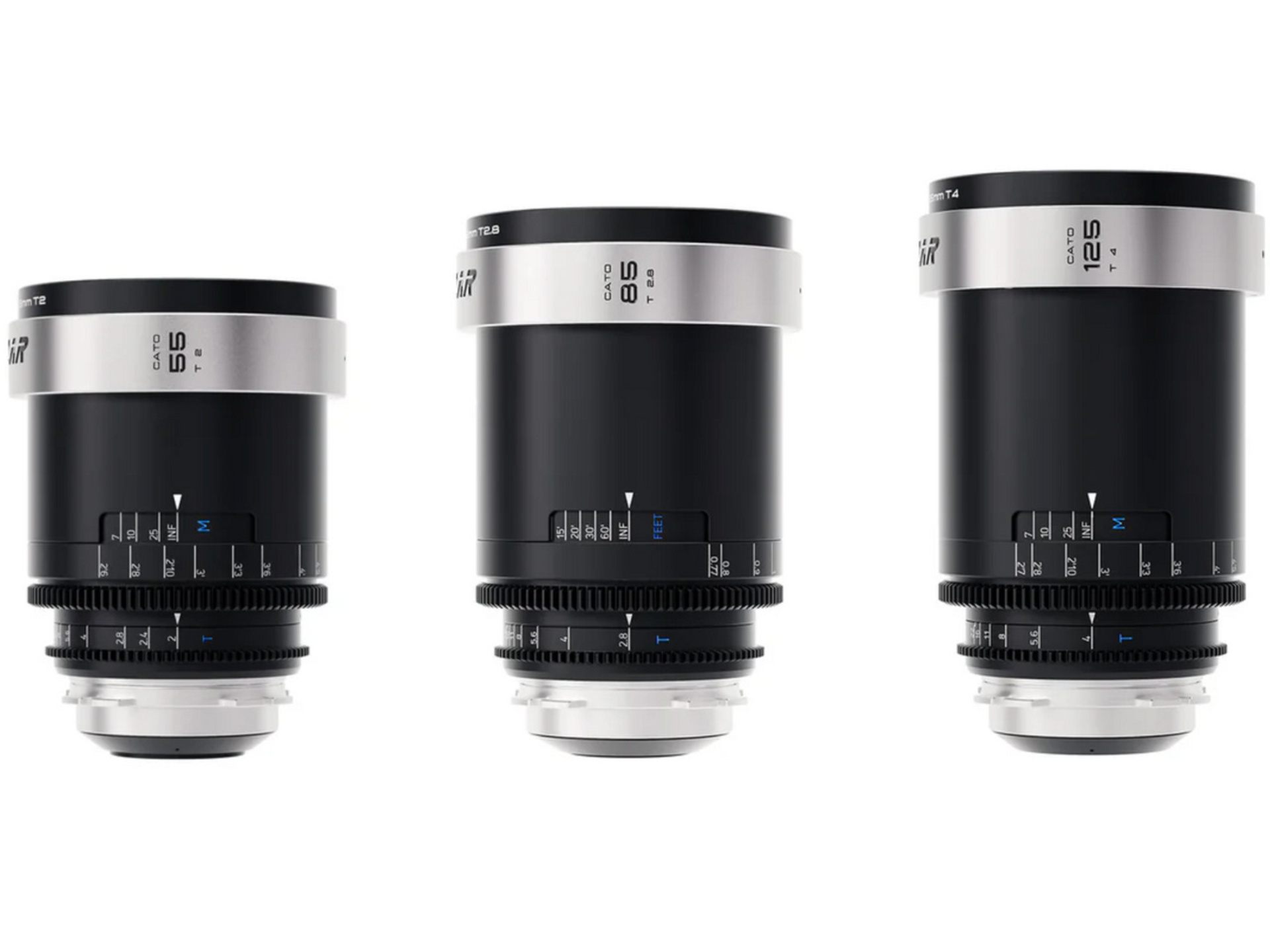 Blazar CATO Full-Frame 2x Anamorphic 3-Lens Set (ARRI PL, Silver Flare)