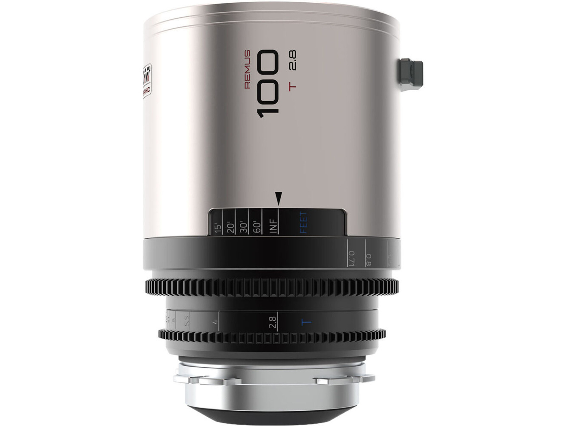 Blazar Remus 100mm T2.8 Full-Frame 1.5x Anamorphic Lens (ARRI PL, Silver Flare)