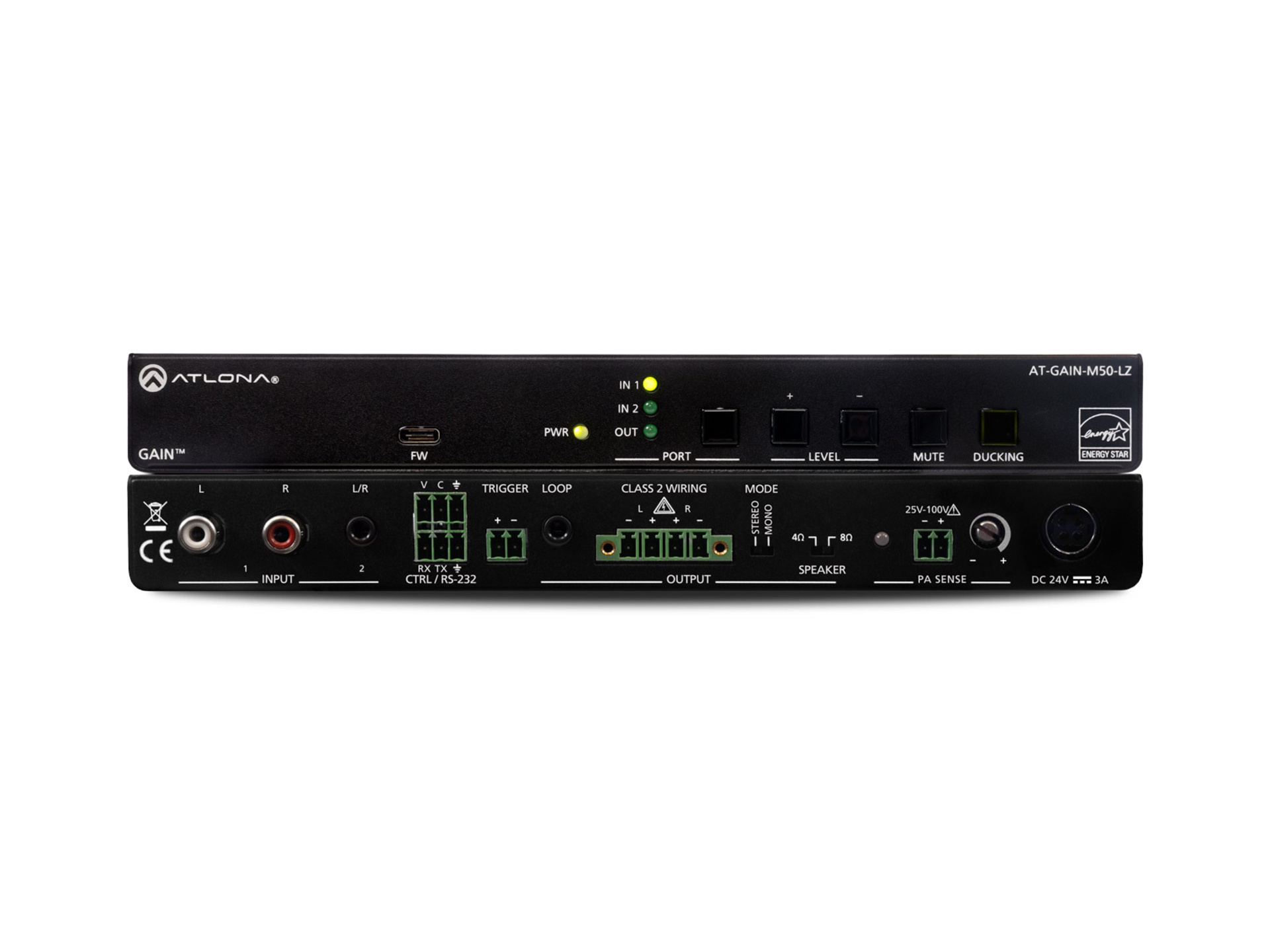 Atlona AT-GAIN-M50-LZ 50W Mixer Amplifier