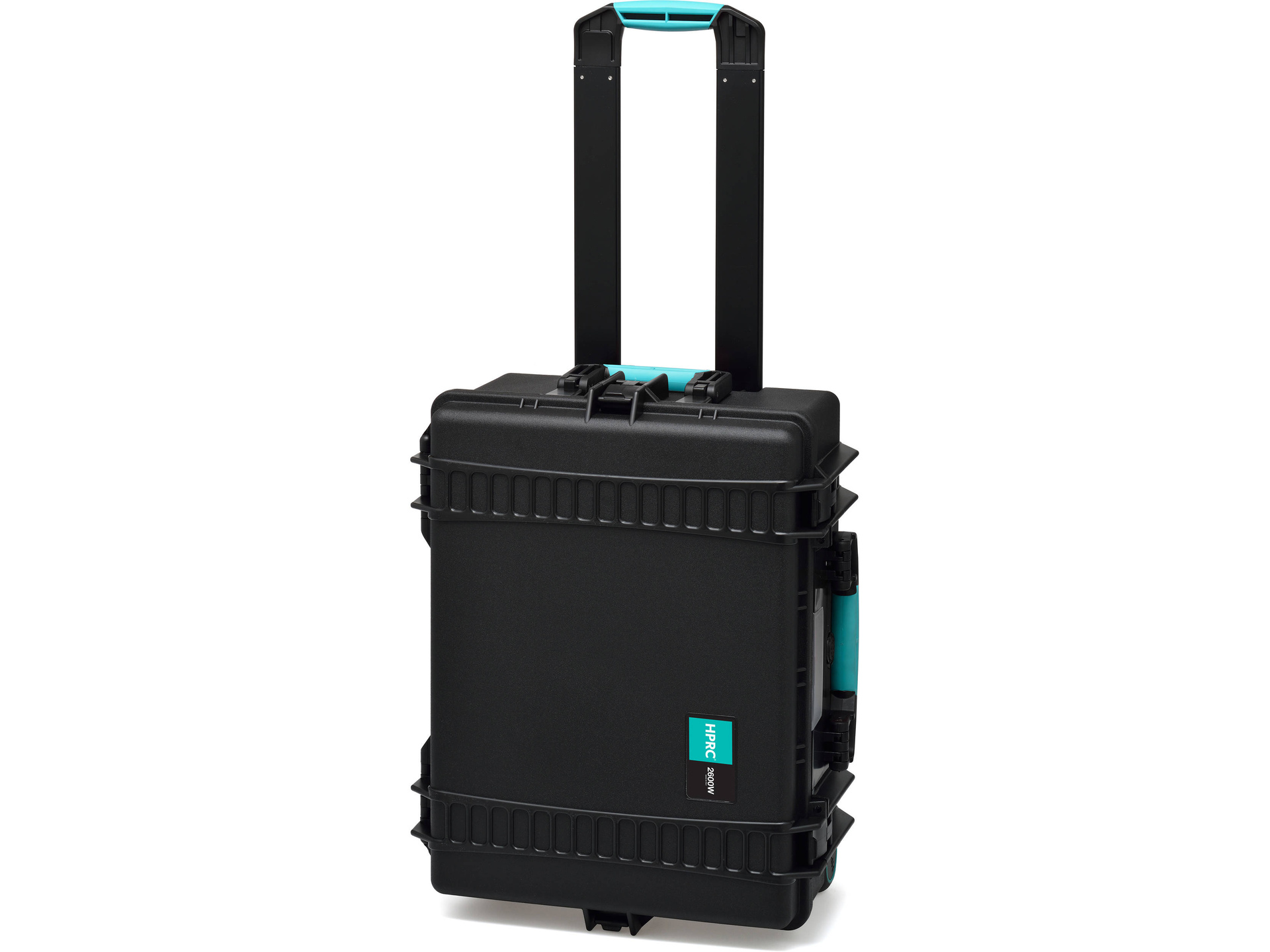 HPRC 2600 Wheeled Hard Case (No Foam, Black with Blue Handle)